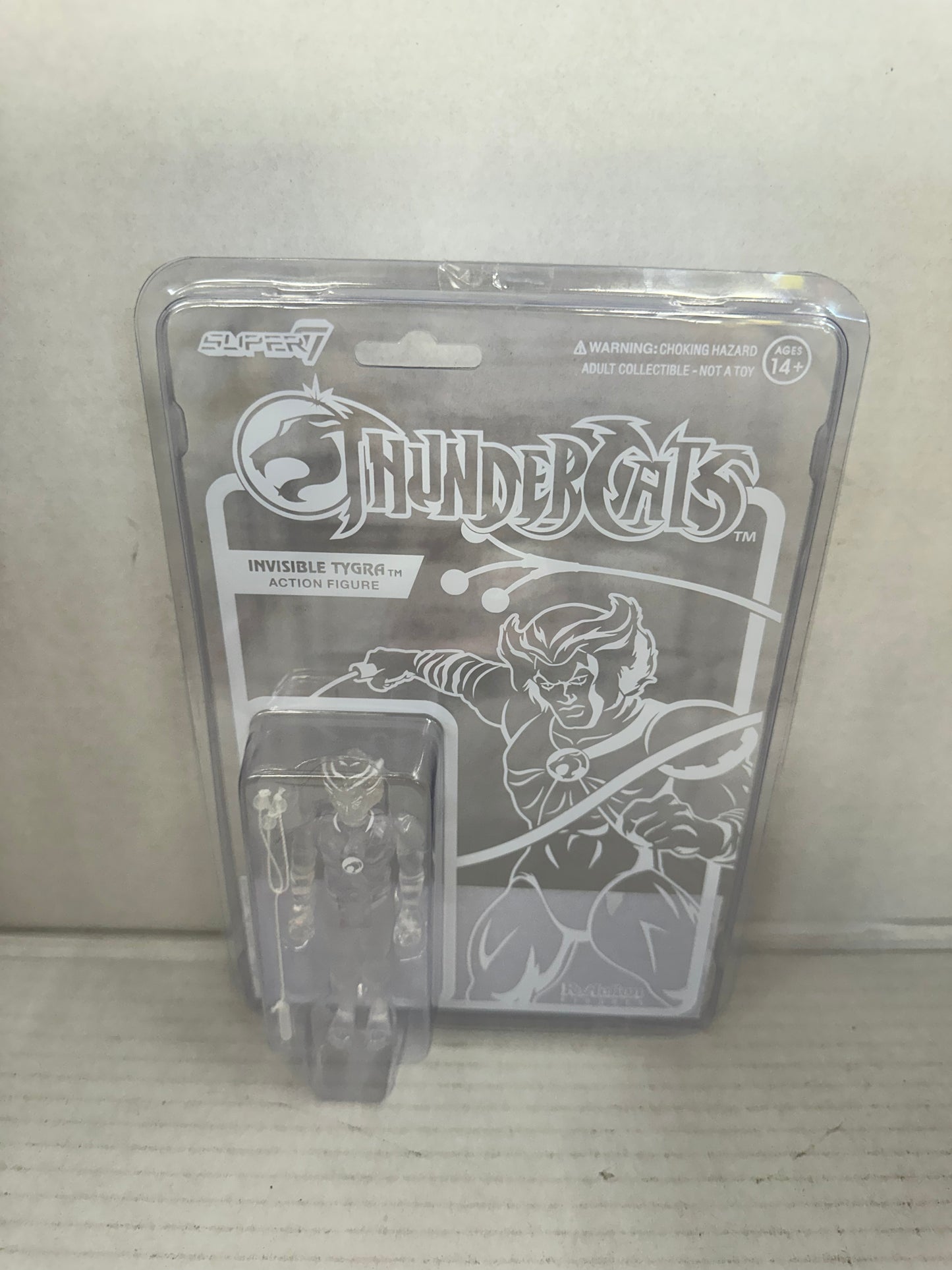 Invisible Tygra Clear Variant Thundercats Super7 Action Figure