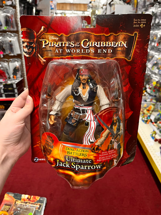 Pirates of The Caribbean 3 Ultimate Jack Sparrow Zizzle Figure Dual Action