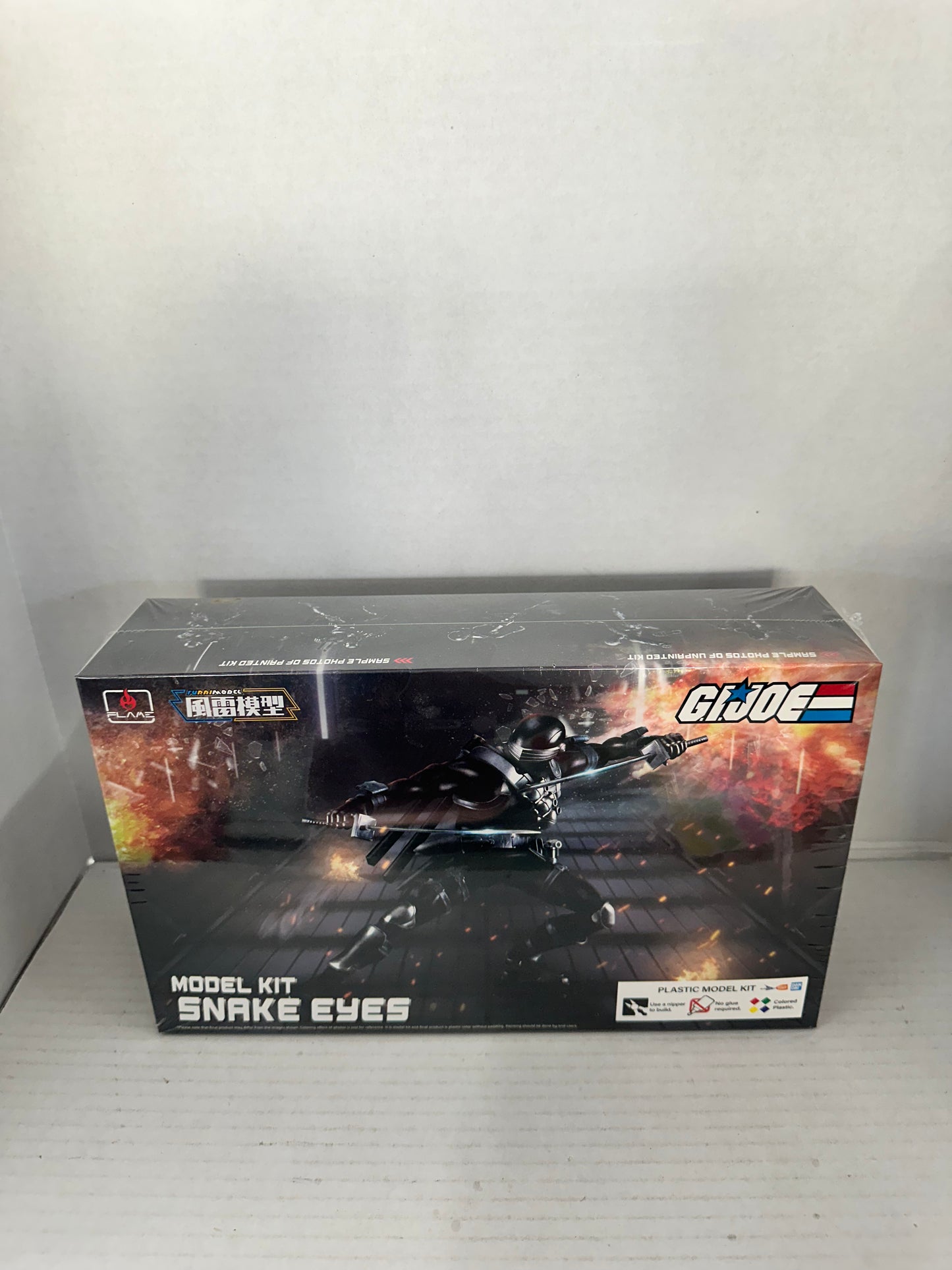 Flame Toys Furai Model G.I. Joe Snake Eyes Articulating Model Kit Sealed