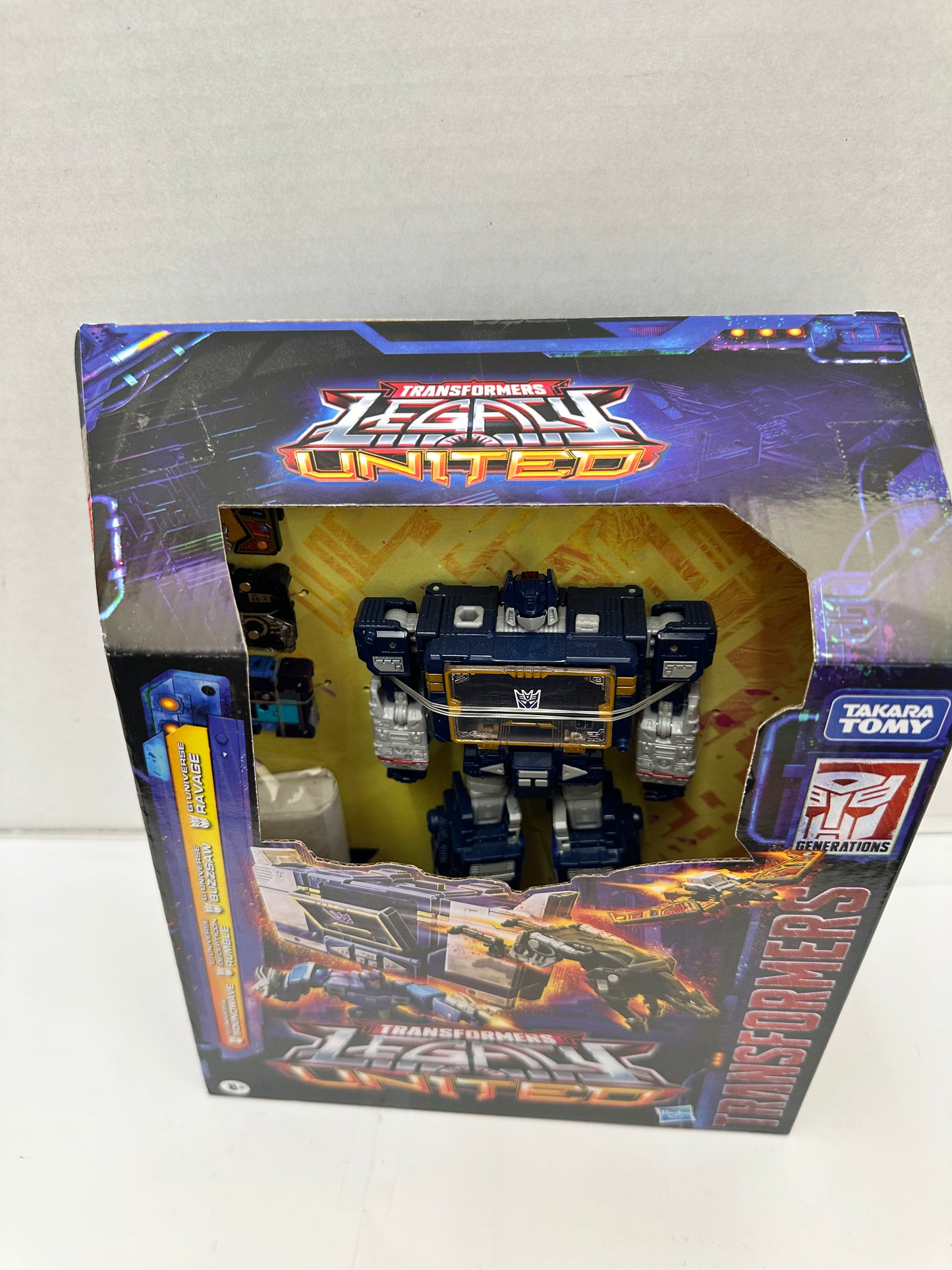 Transformers Legacy United G1 Universe Soundwave, Rumble, Buzzsaw, Ravage