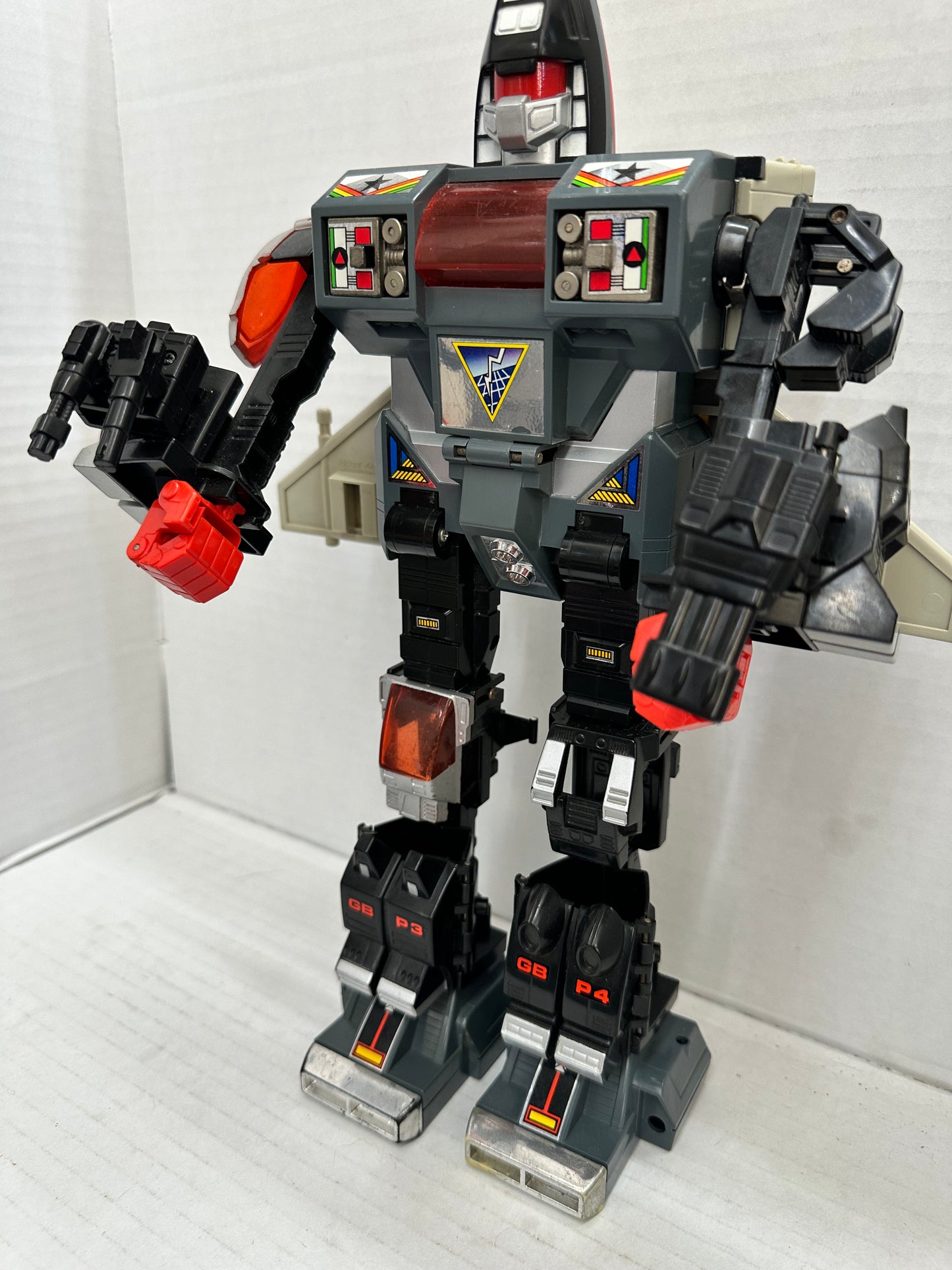 Grungy Power Warrior 100% Complete Gobots 1985 Tonka Vintage Figure #1