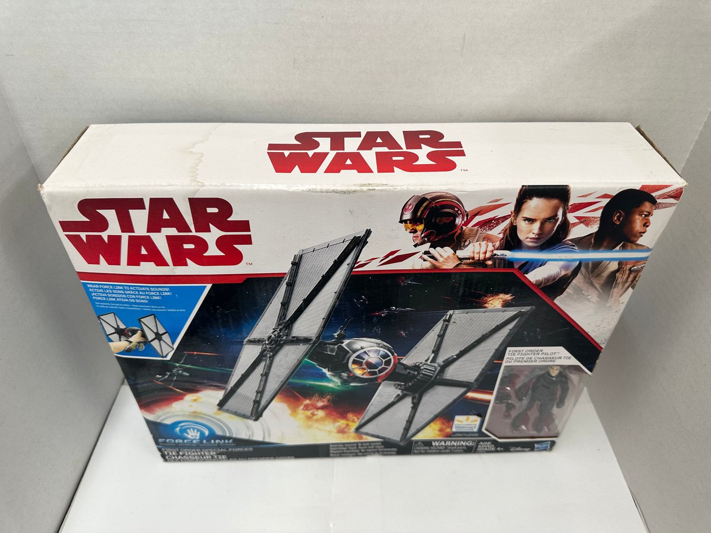 Star Wars Force Link First Order Special Forces TIE Fighter w/TIE Pilot Open Box