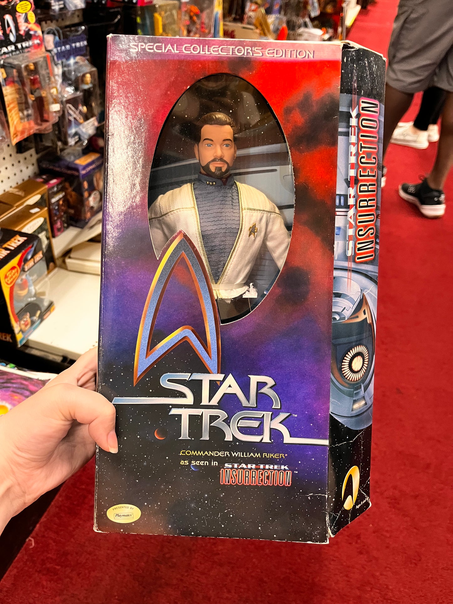 Playmates Star Trek Insurrection Action Figure Commander William Riker 1998
