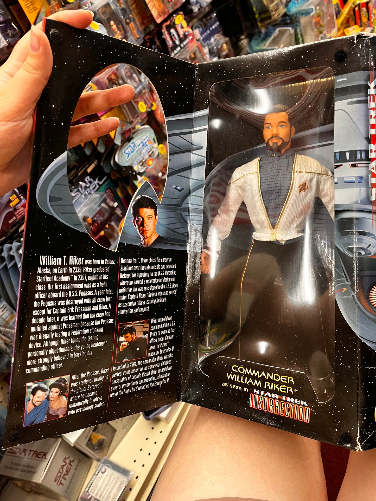Playmates Star Trek Insurrection Action Figure Commander William Riker 1998