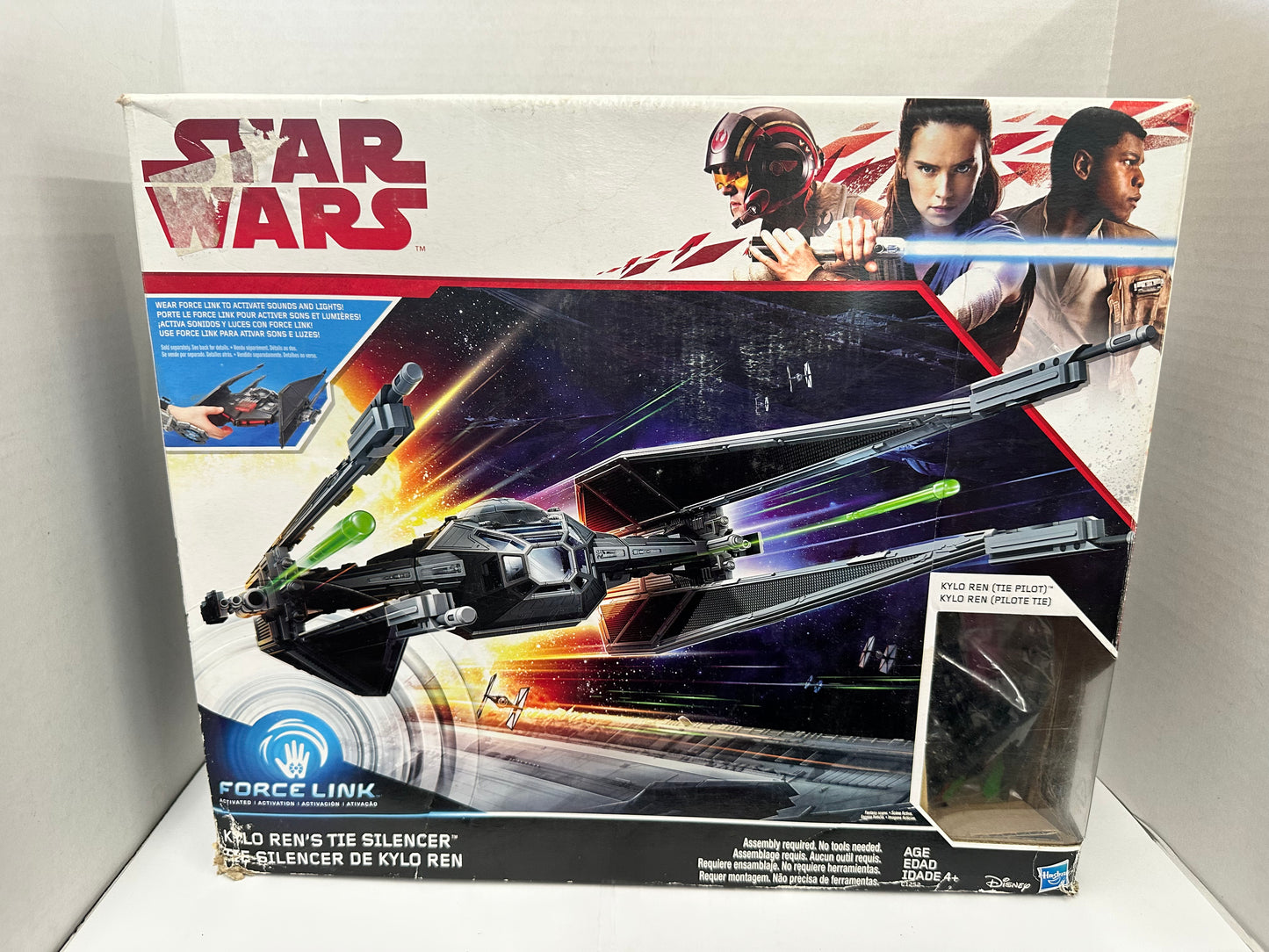 Star Wars Last Jedi Kylo Ren’s TIE Silencer & Kylo Ren Open Box & Box Damage