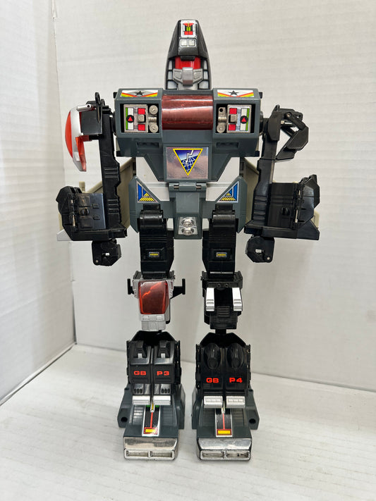 Vintage 1985 Tonka Bandai GoBots Power Warrior Suit Grungy Action Figure #3