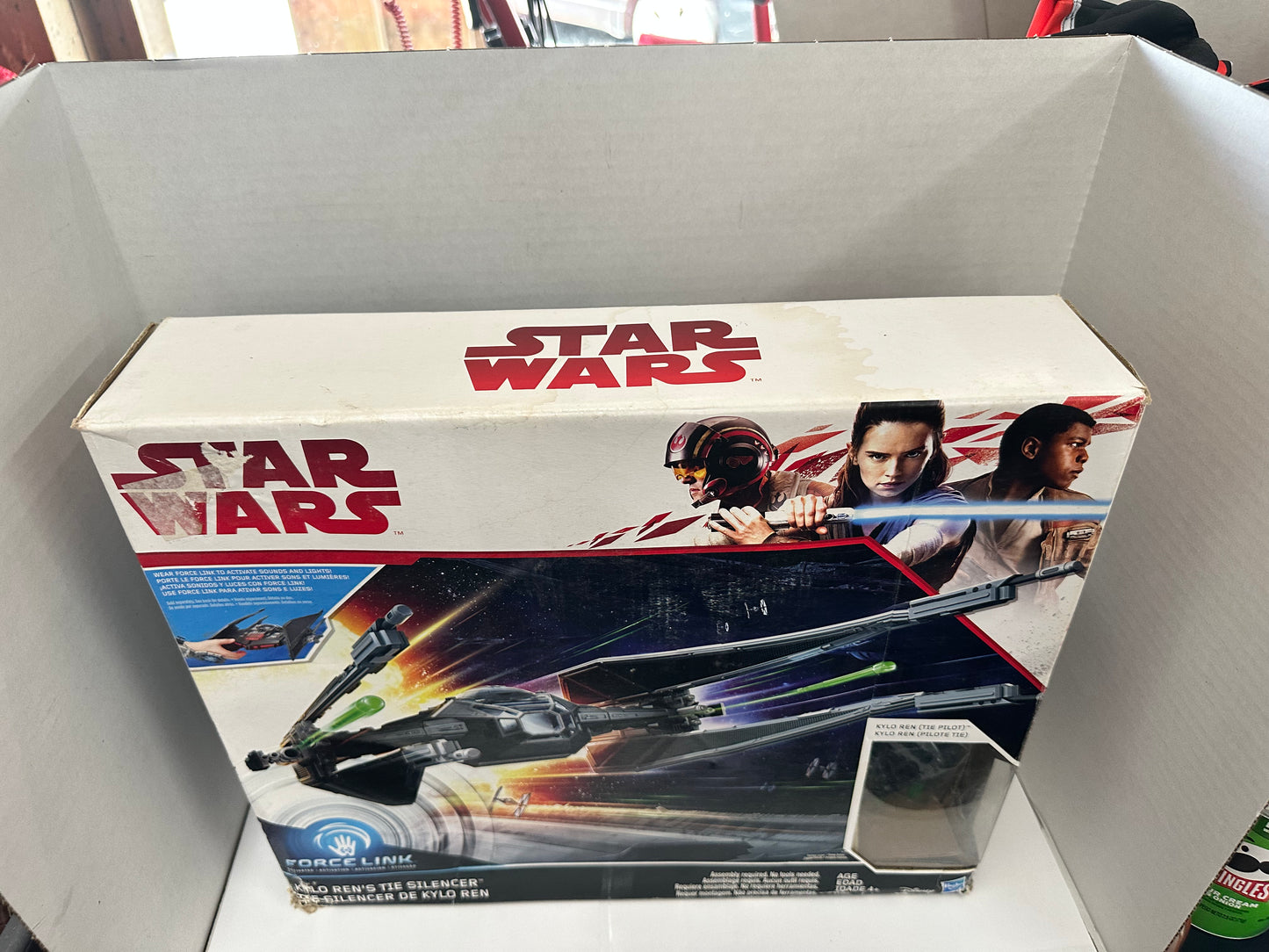Star Wars Last Jedi Kylo Ren’s TIE Silencer & Kylo Ren Open Box & Box Damage