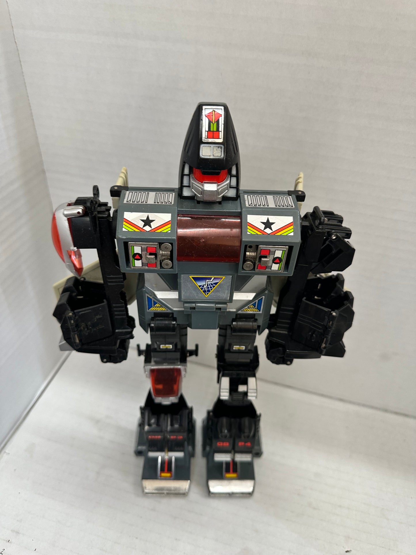 Vintage 1985 Tonka Bandai GoBots Power Warrior Suit Grungy Action Figure #3