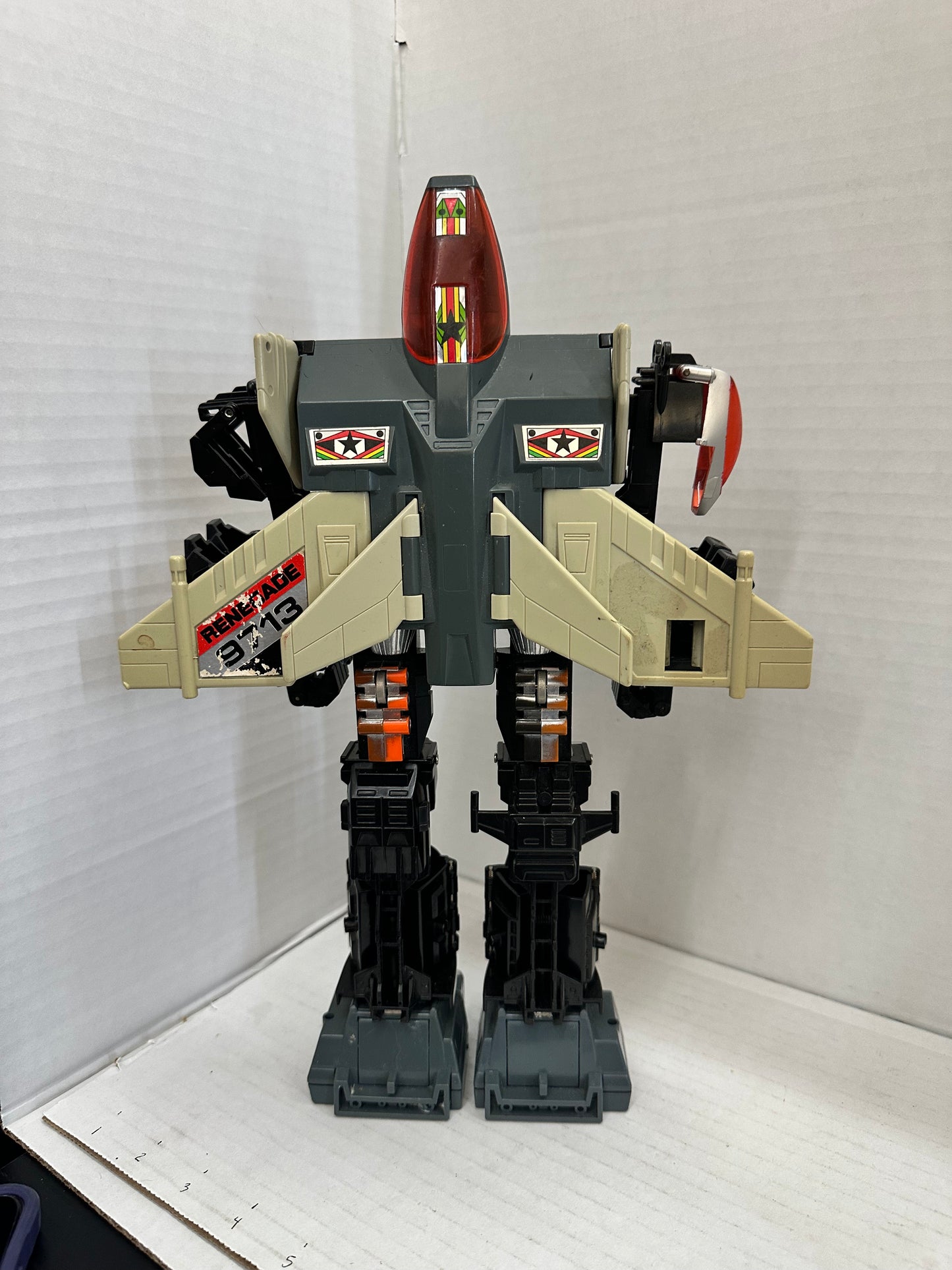 Vintage 1985 Tonka Bandai GoBots Power Warrior Suit Grungy Action Figure #3