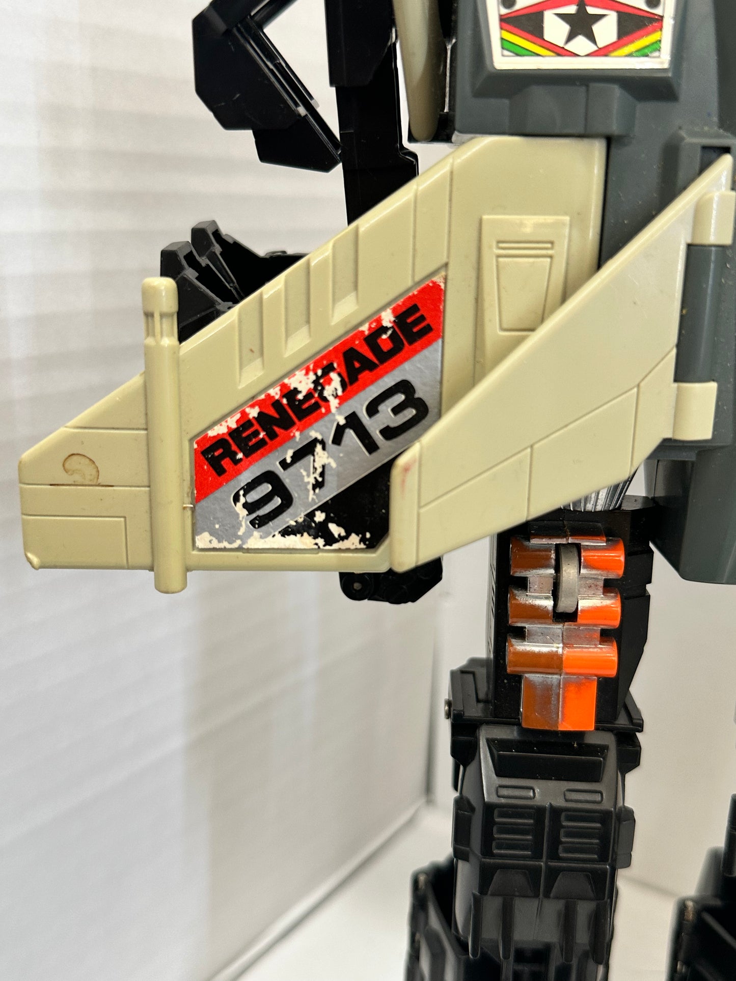 Vintage 1985 Tonka Bandai GoBots Power Warrior Suit Grungy Action Figure #3