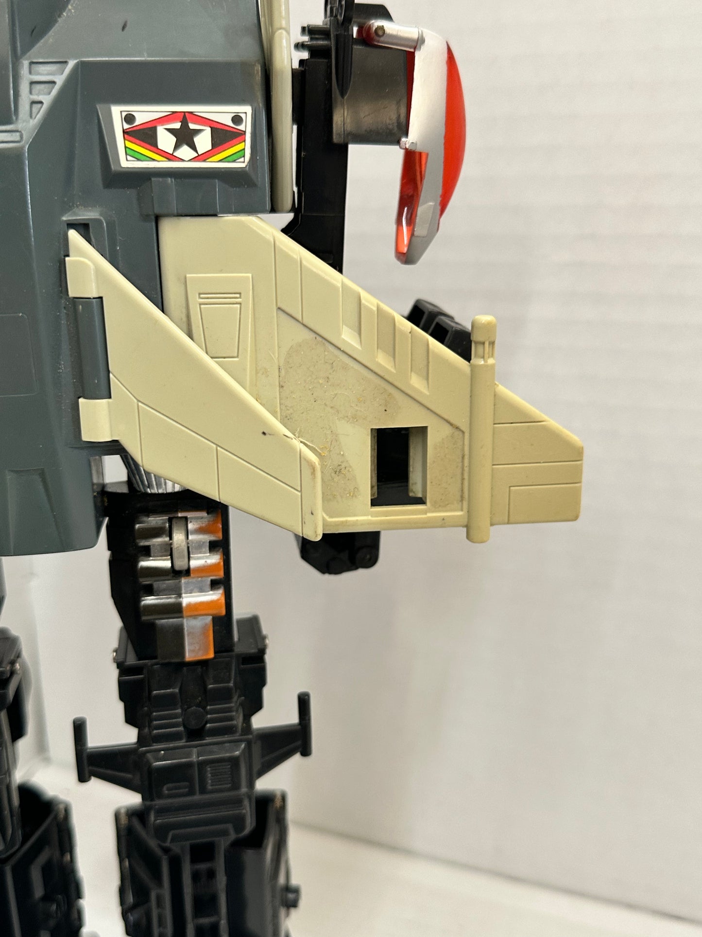 Vintage 1985 Tonka Bandai GoBots Power Warrior Suit Grungy Action Figure #3