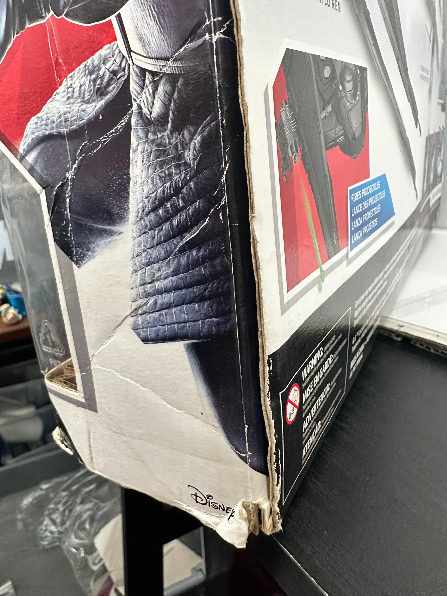 Star Wars Last Jedi Kylo Ren’s TIE Silencer & Kylo Ren Open Box & Box Damage