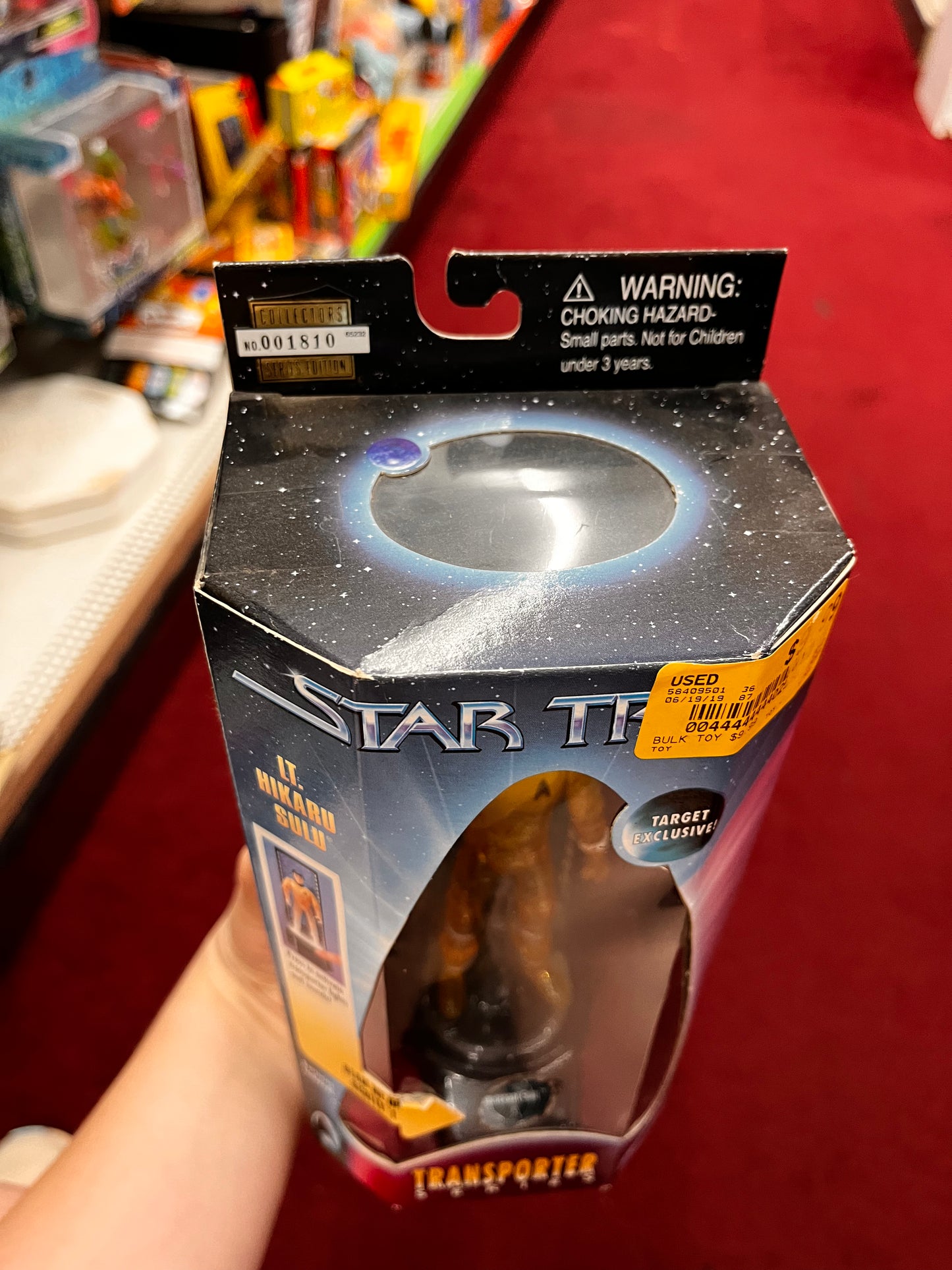 1998  HIKARU SULU STAR TREK TRANSPORTER SERIES PLAYMATES FIGURE