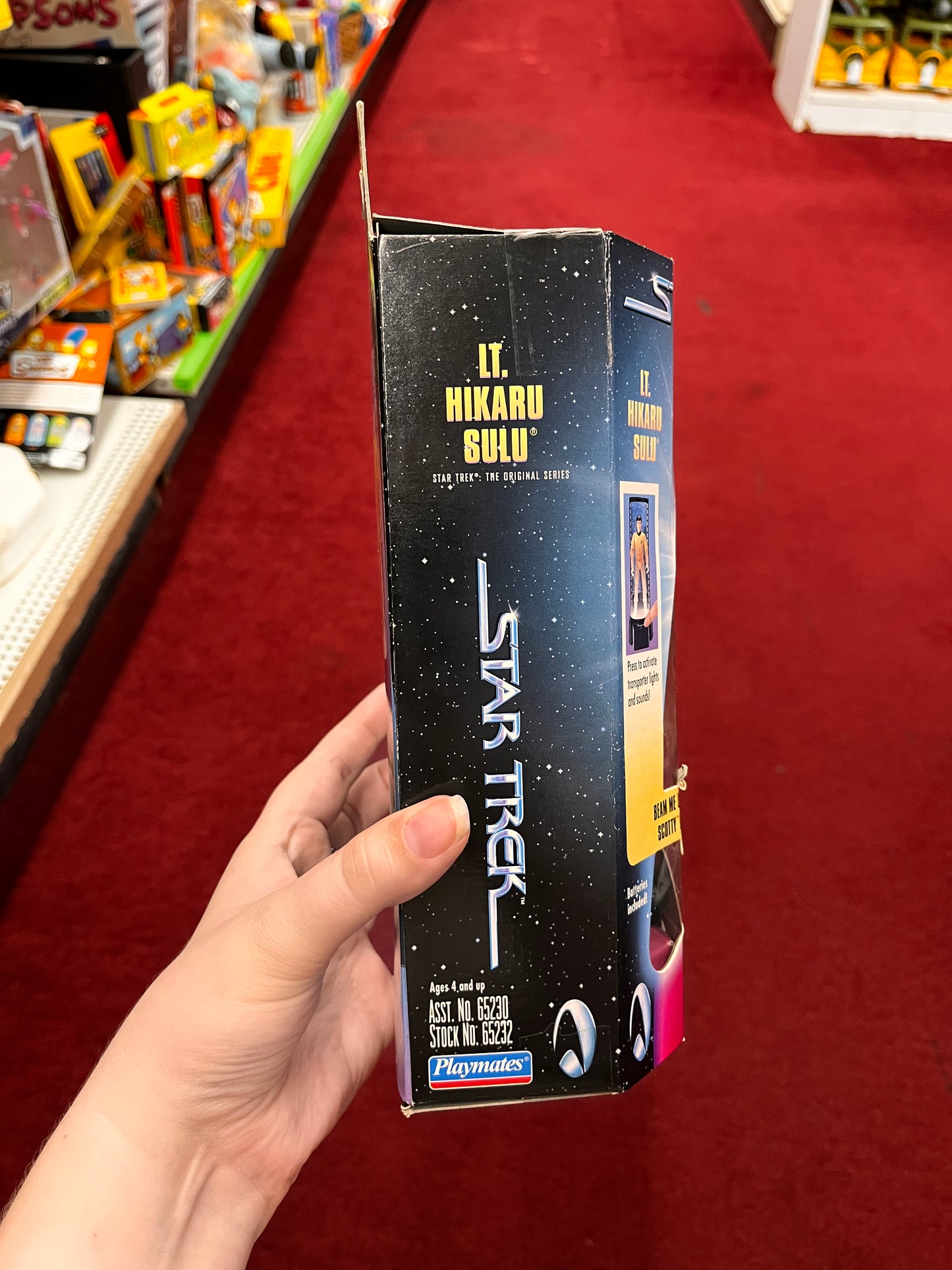1998  HIKARU SULU STAR TREK TRANSPORTER SERIES PLAYMATES FIGURE