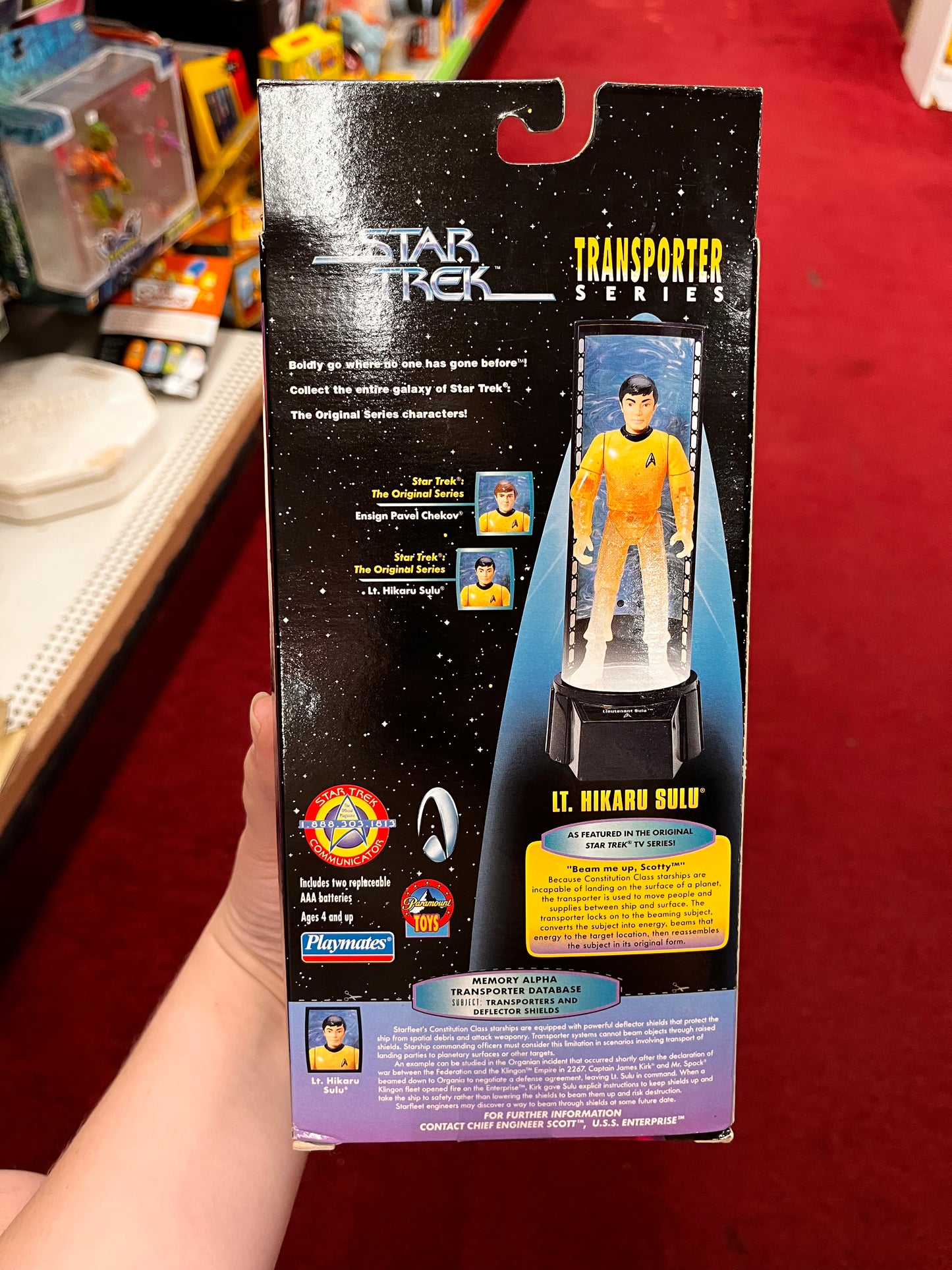 1998  HIKARU SULU STAR TREK TRANSPORTER SERIES PLAYMATES FIGURE