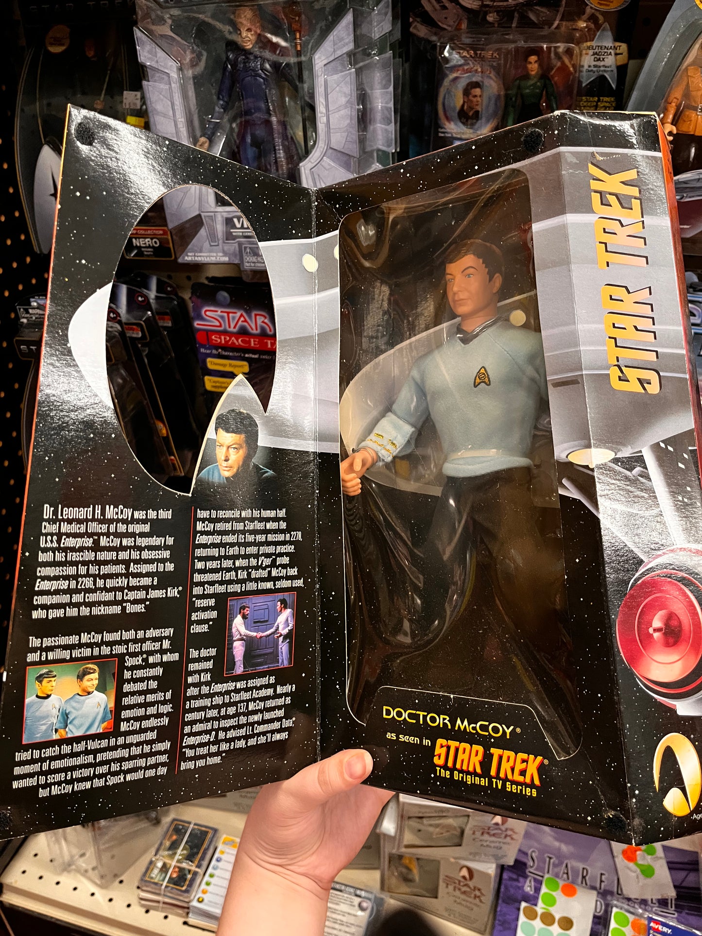 12" in Dr McCoy from Classic Star Trek The Original Series Playmates NIB 1999