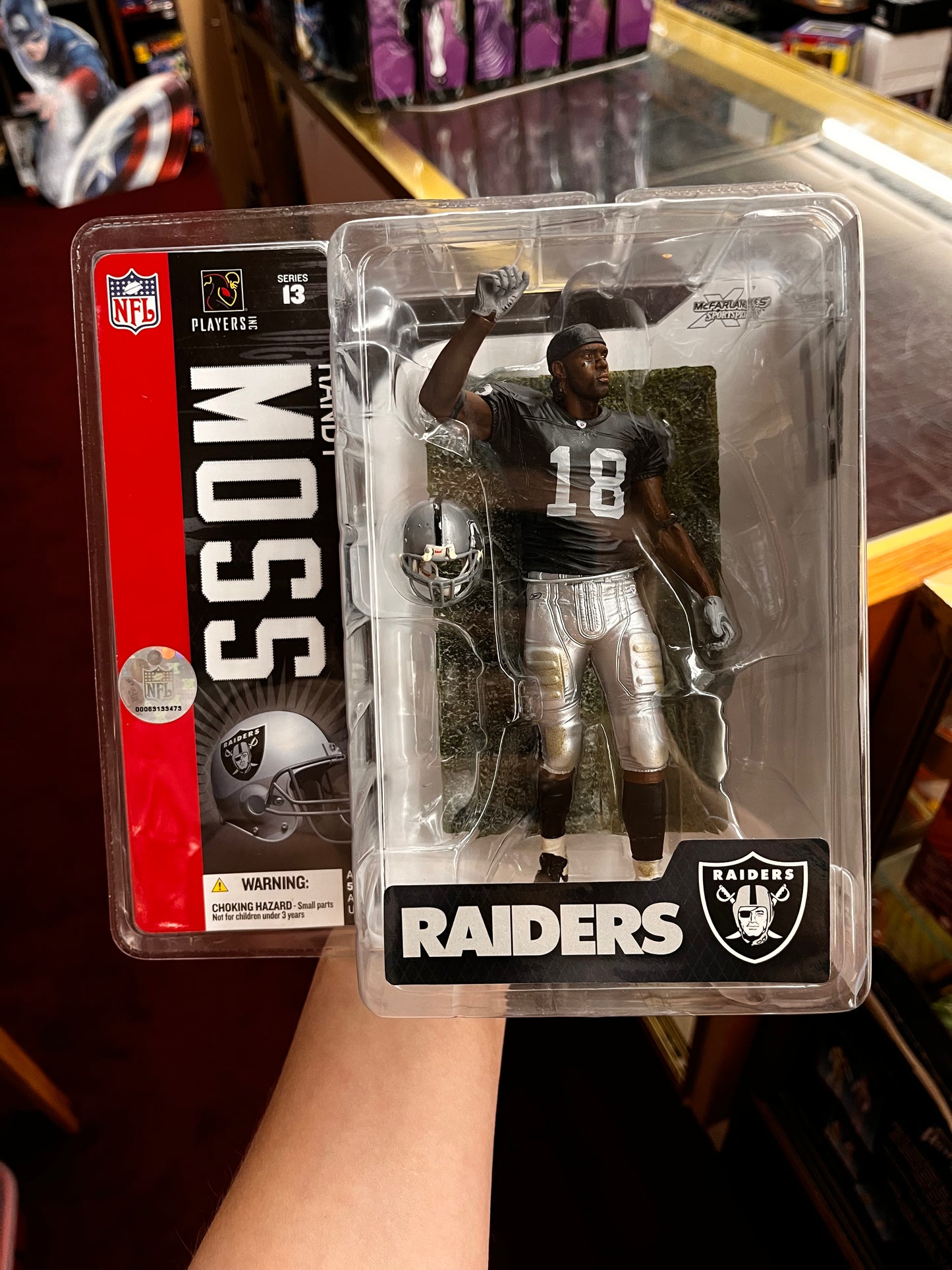 Randy Moss NFL McFarlane Oakland Raiders #18 Football Series 13 2006