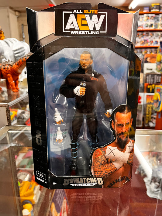 New Sealed  All Elite Wrestling AEW Unmatched Series CM Punk Figure #25 Series 4