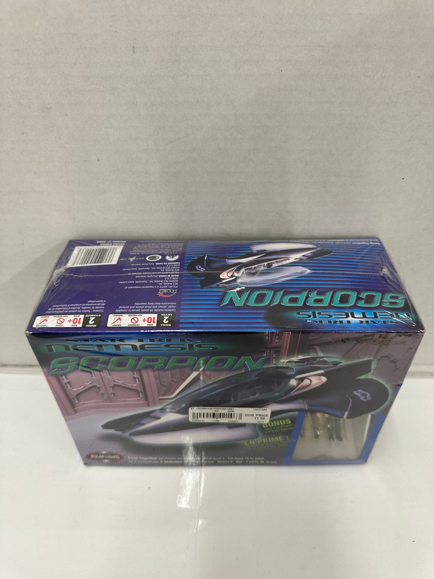 Star Trek Nemesis Scorpion Model Kit 2005 New Sealed #4203 Bonus Picard And Data