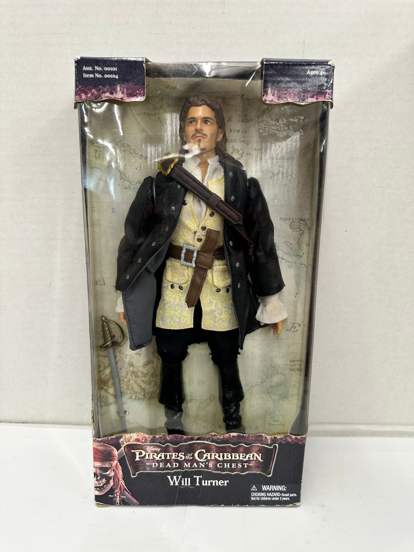 2006 PIRATES OF THE CARIBBEAN WILL TURNER 12" FIGURE ZIZZLE