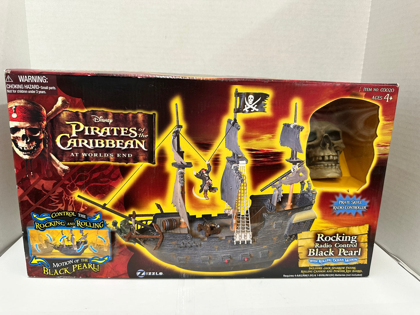 Zizzle Pirates of the Caribbean Toys Rocking Radio Control Black Pearl