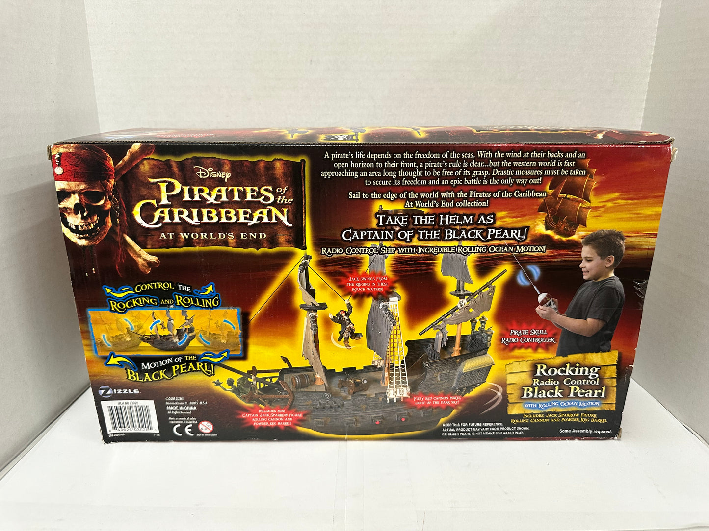 Zizzle Pirates of the Caribbean Toys Rocking Radio Control Black Pearl