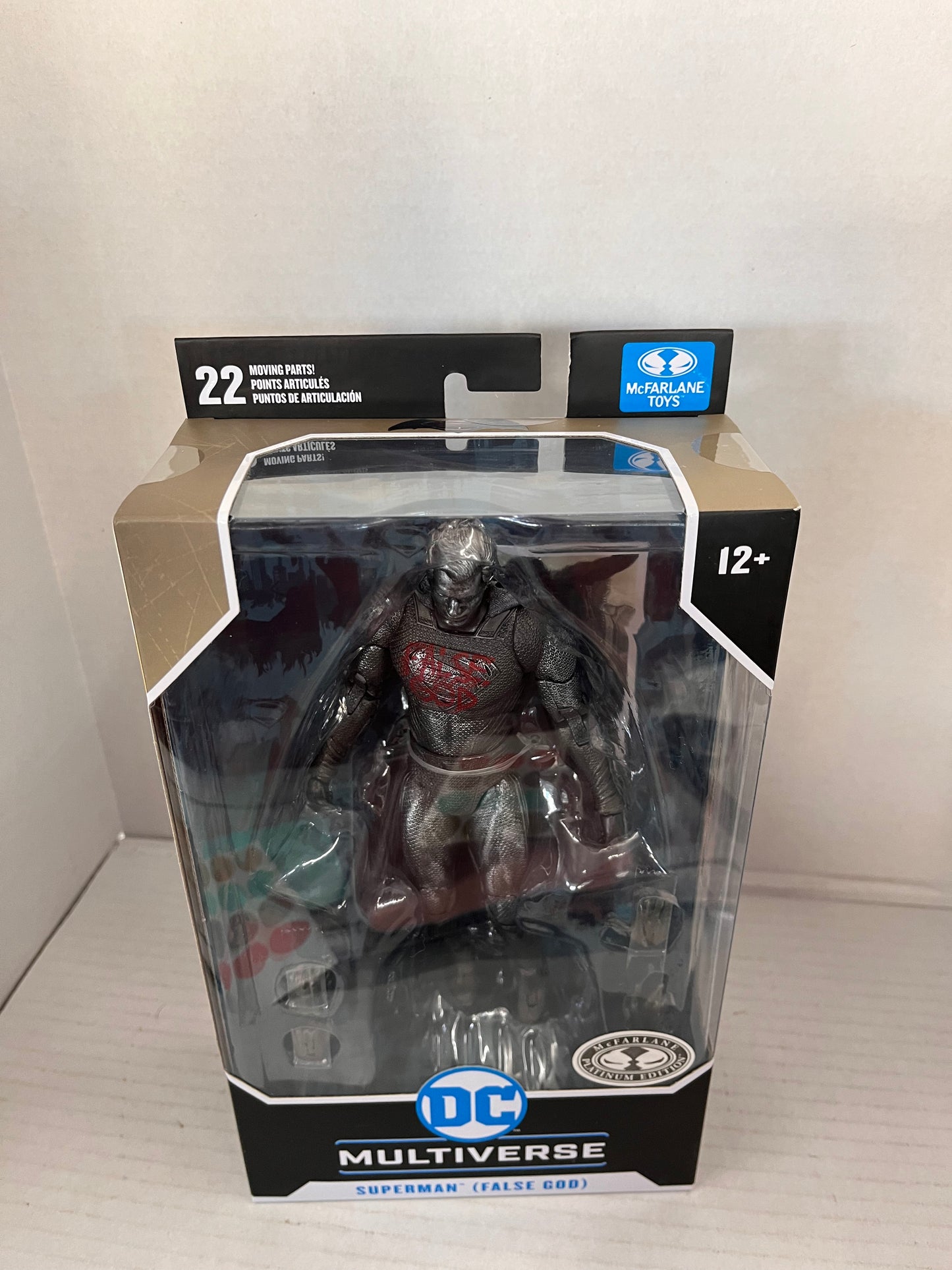 DC Multiverse Mcfarlane Batman Vs Superman False God Superman Platinum Edition