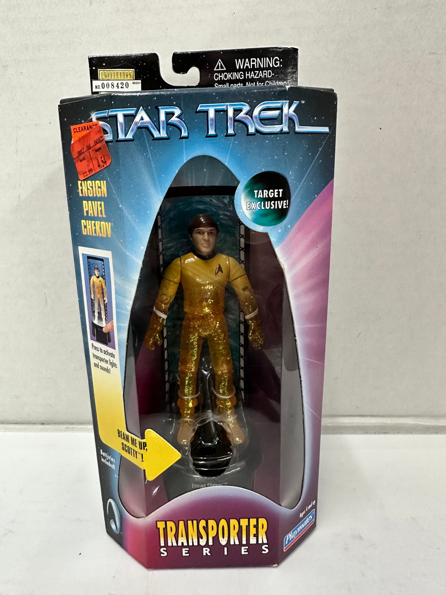 Star Trek Playmates Transporter Series, Ensign Pavel Chekov #65231 - NEW
