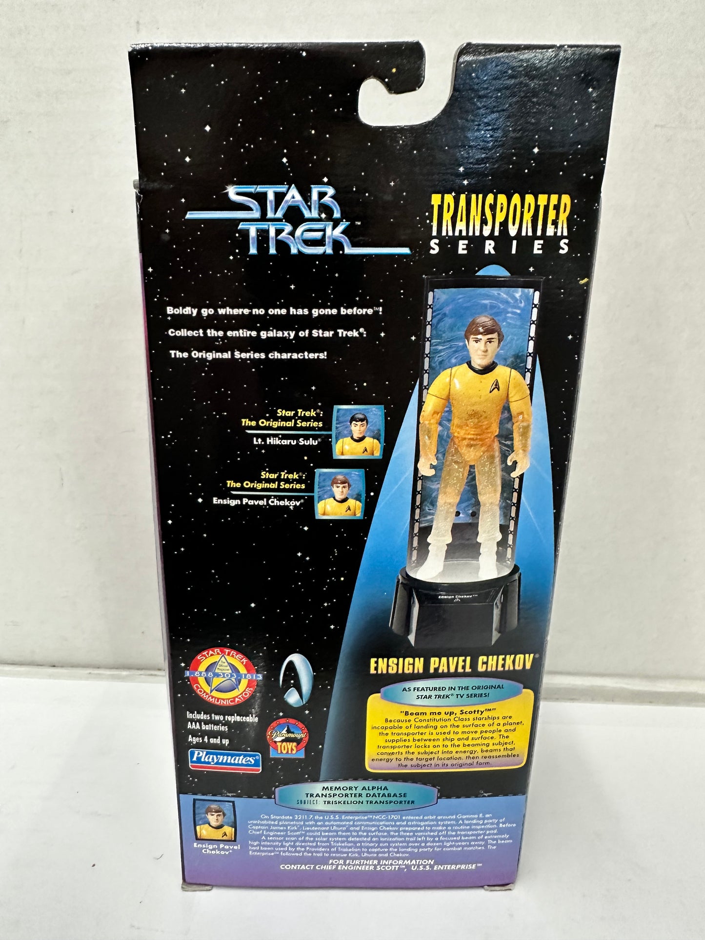 Star Trek Playmates Transporter Series, Ensign Pavel Chekov #65231 - NEW