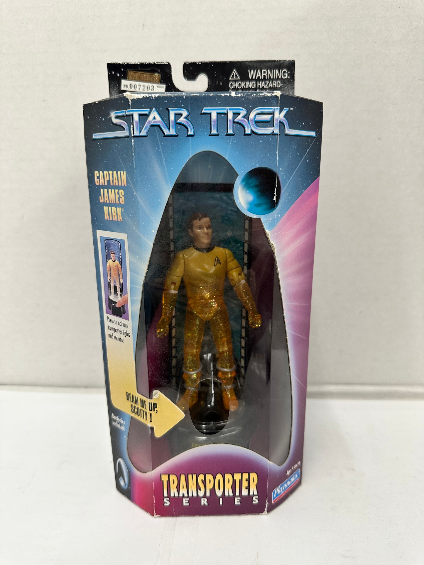 Star Trek Transporter Series Captain Kirk Action Figure Playmates Toys