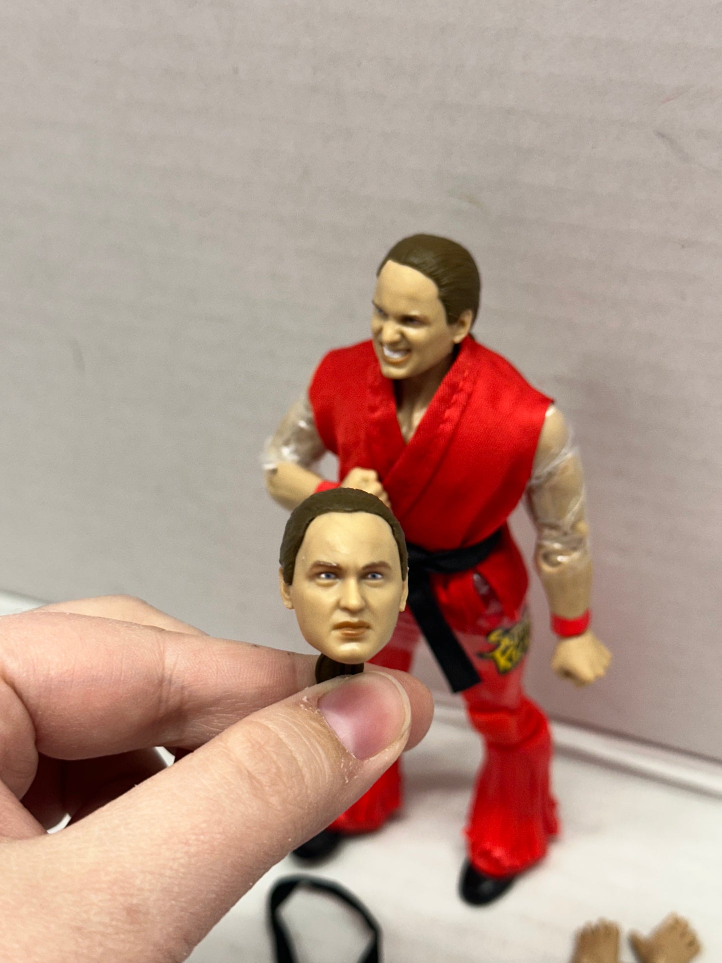 Jazwares AEW x Street Fighter Nick Jackson as Ken Action Figure # 02 Limited Ed