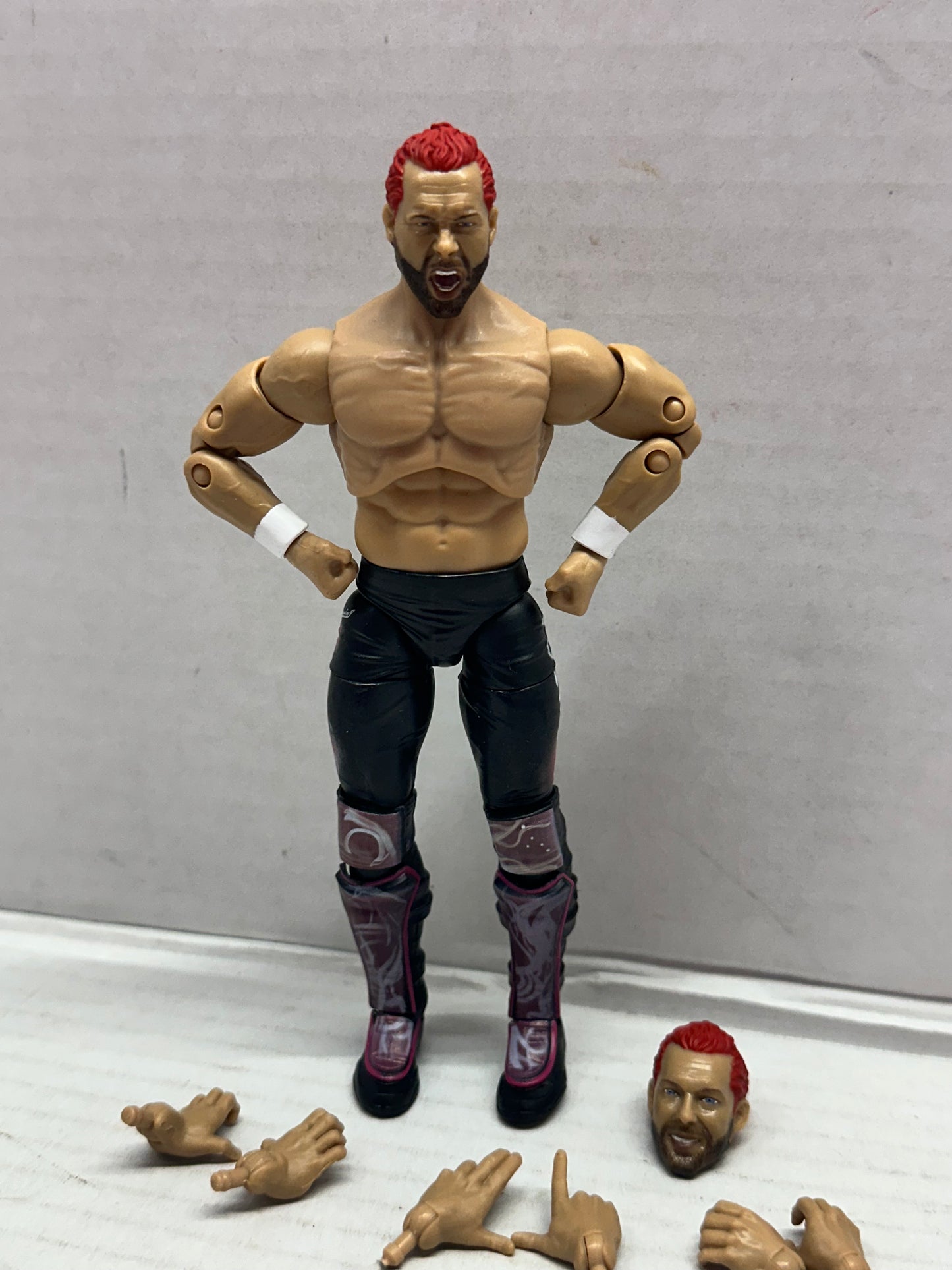 AEW Kenny Omega Action Figure Unrivaled Street Fighter Akuma Gamestop