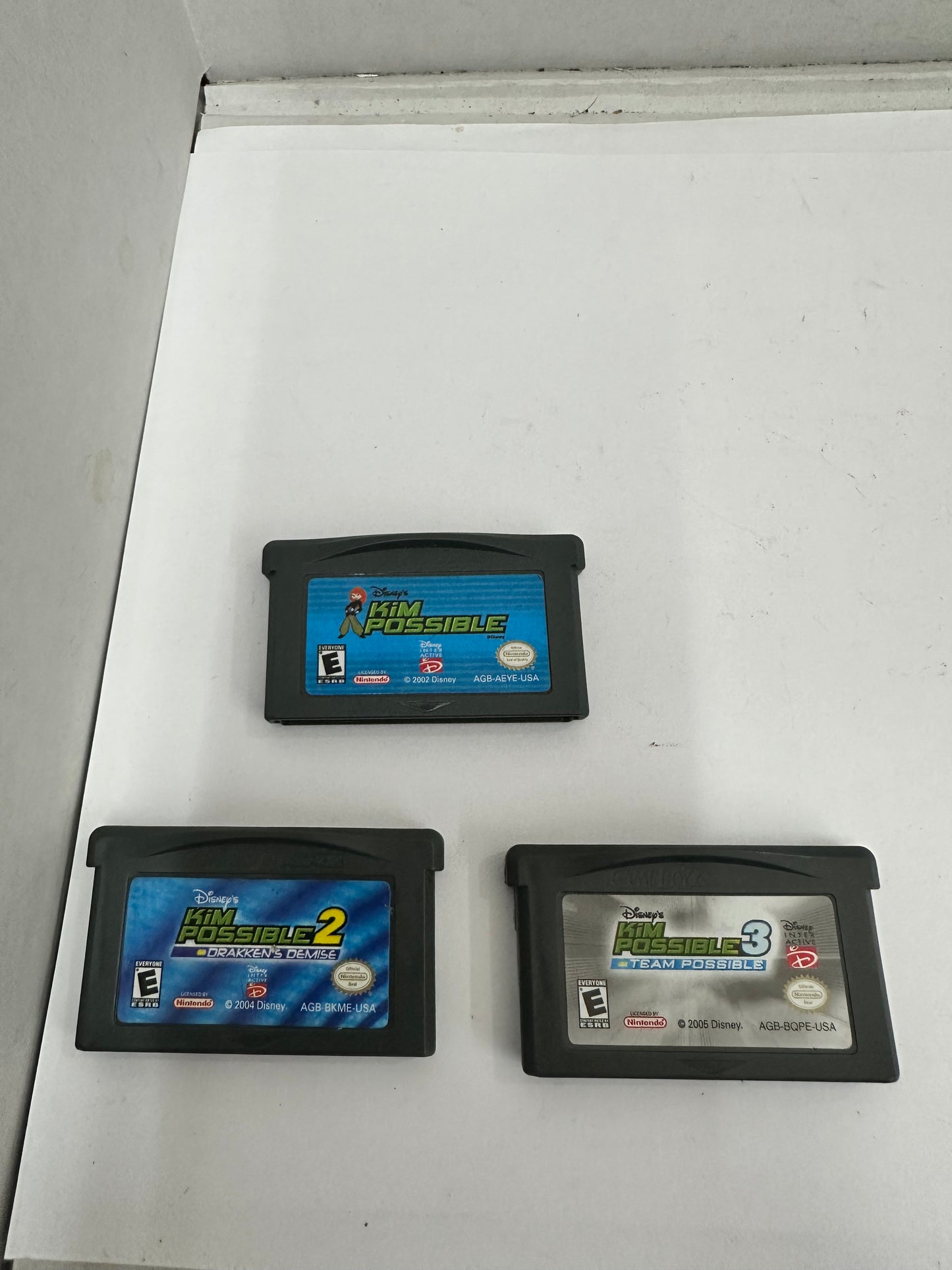 Disney Kim Possible 1, 2, & 3 Game Boy Advance