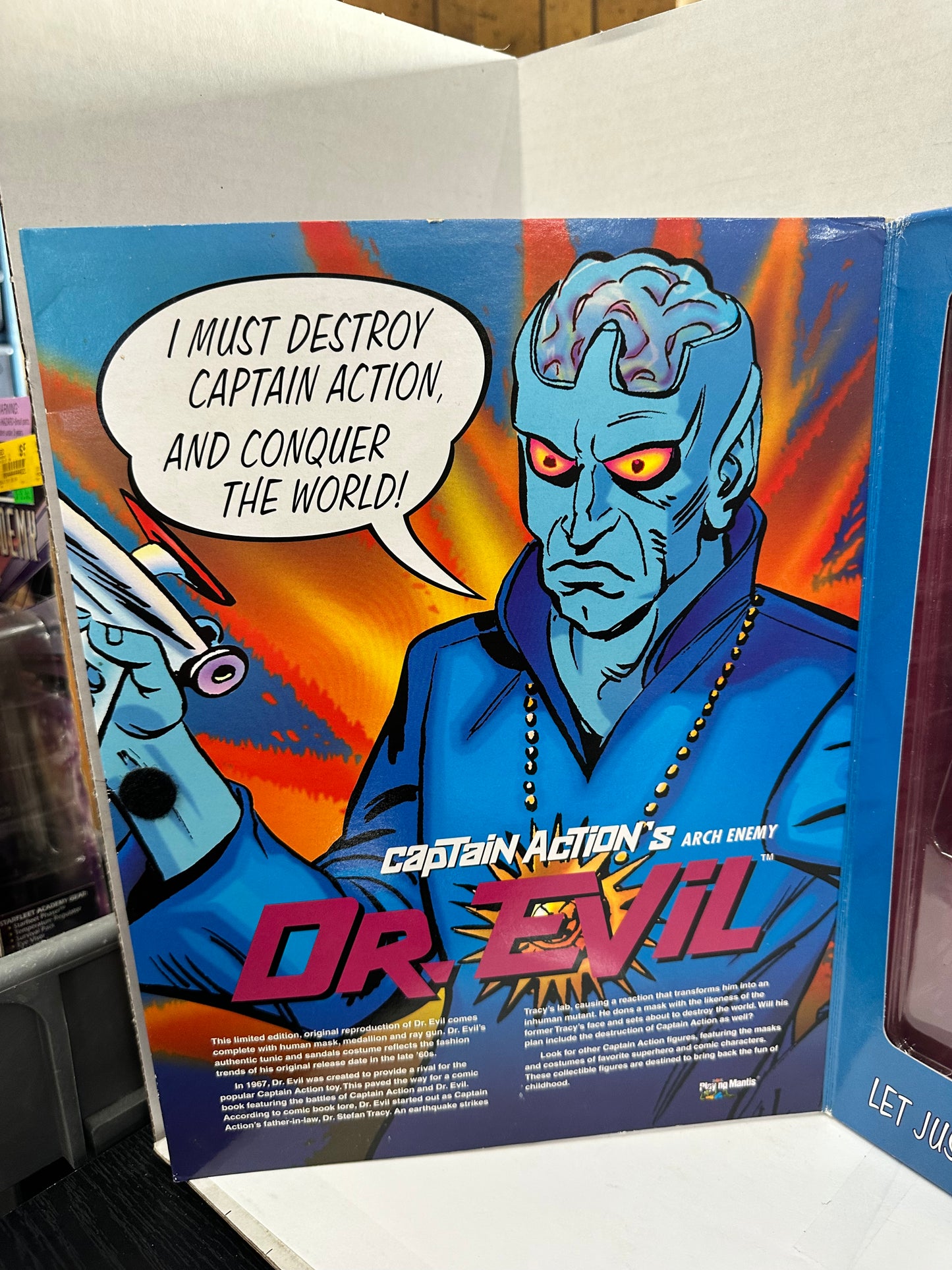 1998 DR. EVIL Captain Action Arch Enemy Villain Series Playing Mantis 12" Figure