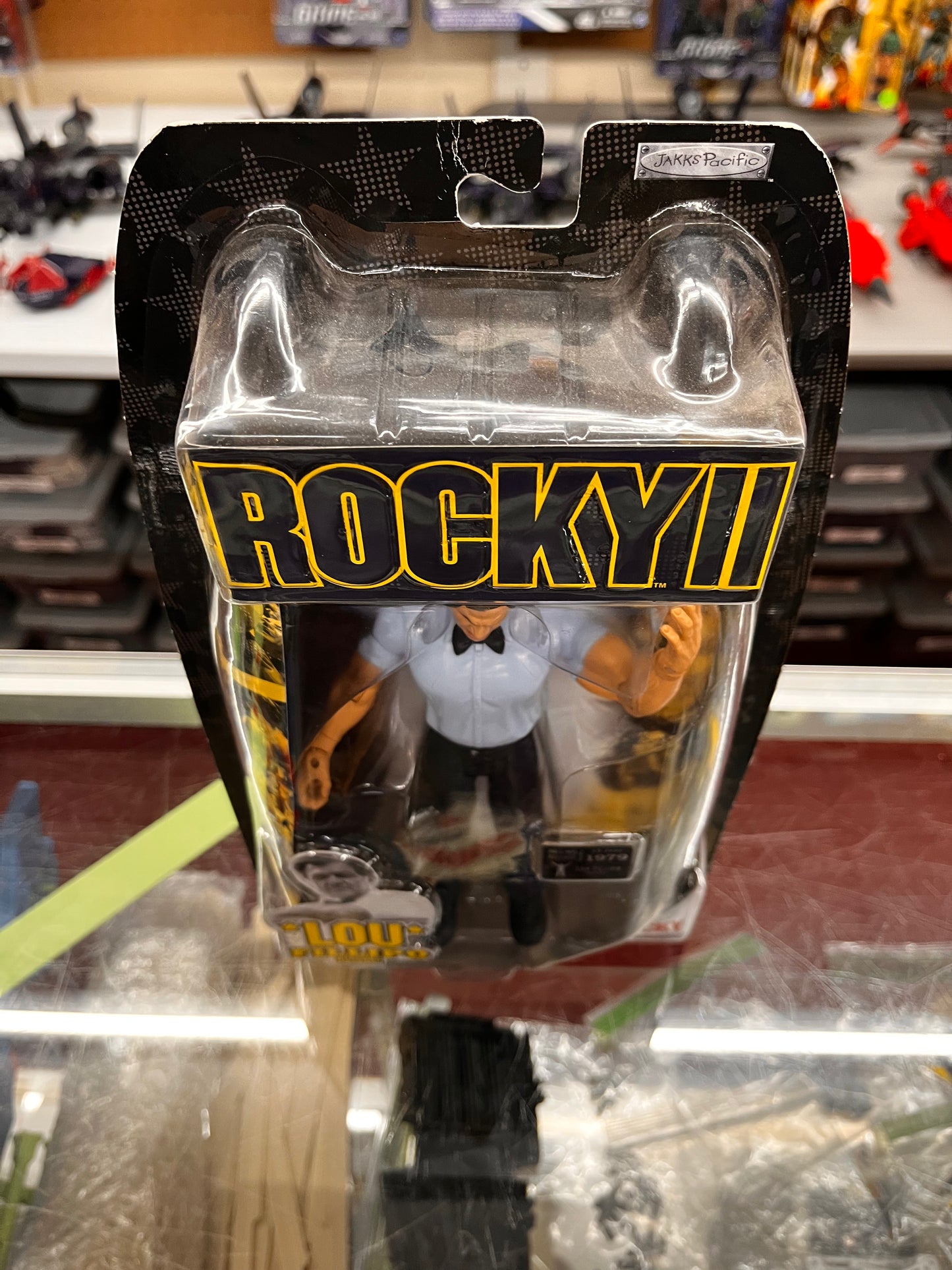 Referee Lou Fillipo Rocky II 2 Movie Action Figure New 2006 Jakks Stallone