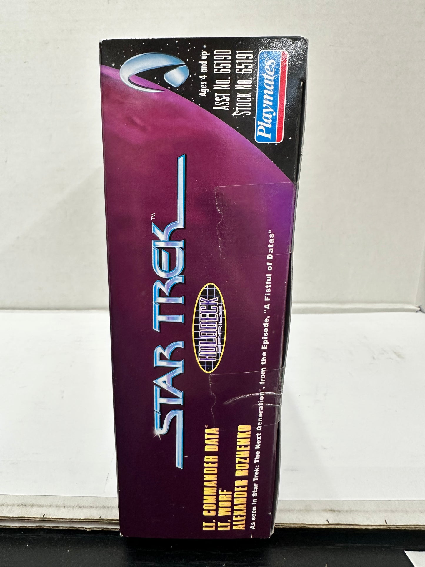 Star Trek TNG Holodeck Series Worf Data Fistful Of Datas 1998 Playmates Figures