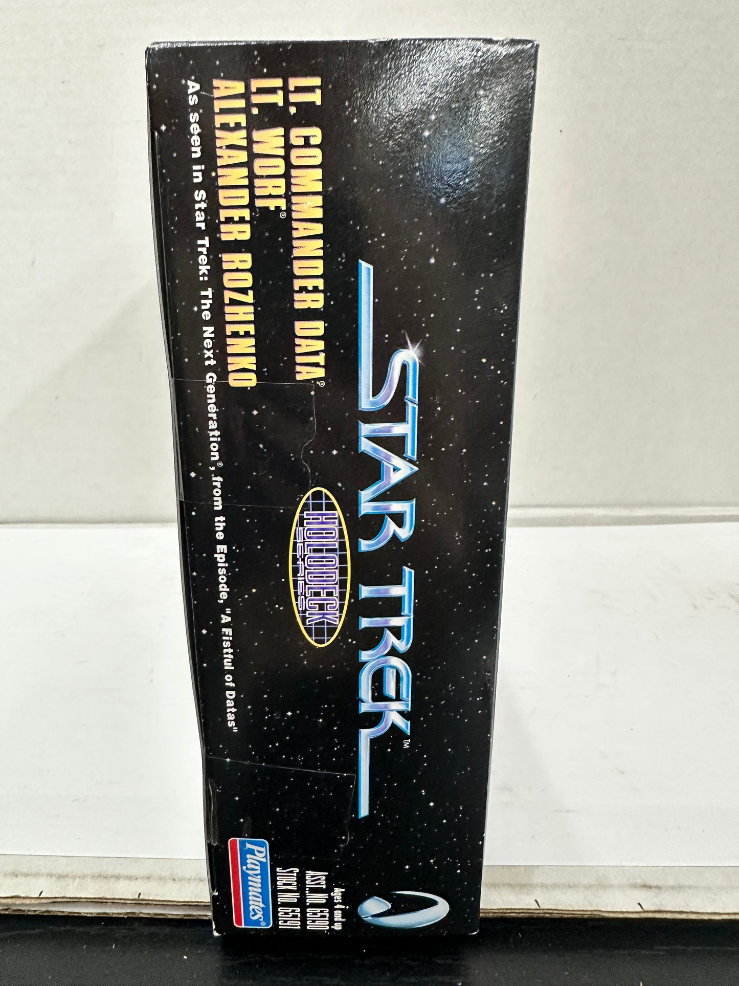 Star Trek TNG Holodeck Series Worf Data Fistful Of Datas 1998 Playmates Figures