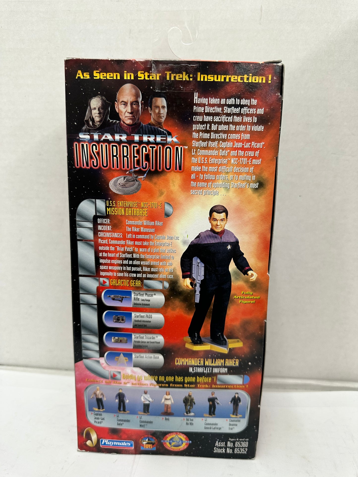 Star Trek Insurrection Commander William Riker Collectors Series Edition