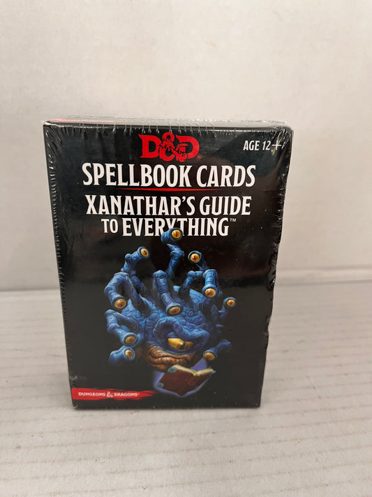 Spellbook cards Xanathar's Guide to Everything Dungeons and Dragons D&D