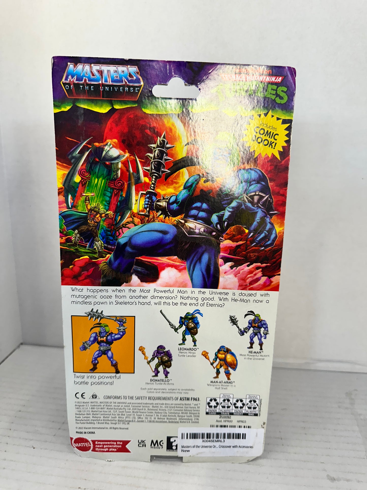 Mattel Turtles Of Grayskull MOTU TMNT Mashup He-Man Mutated Action Figure