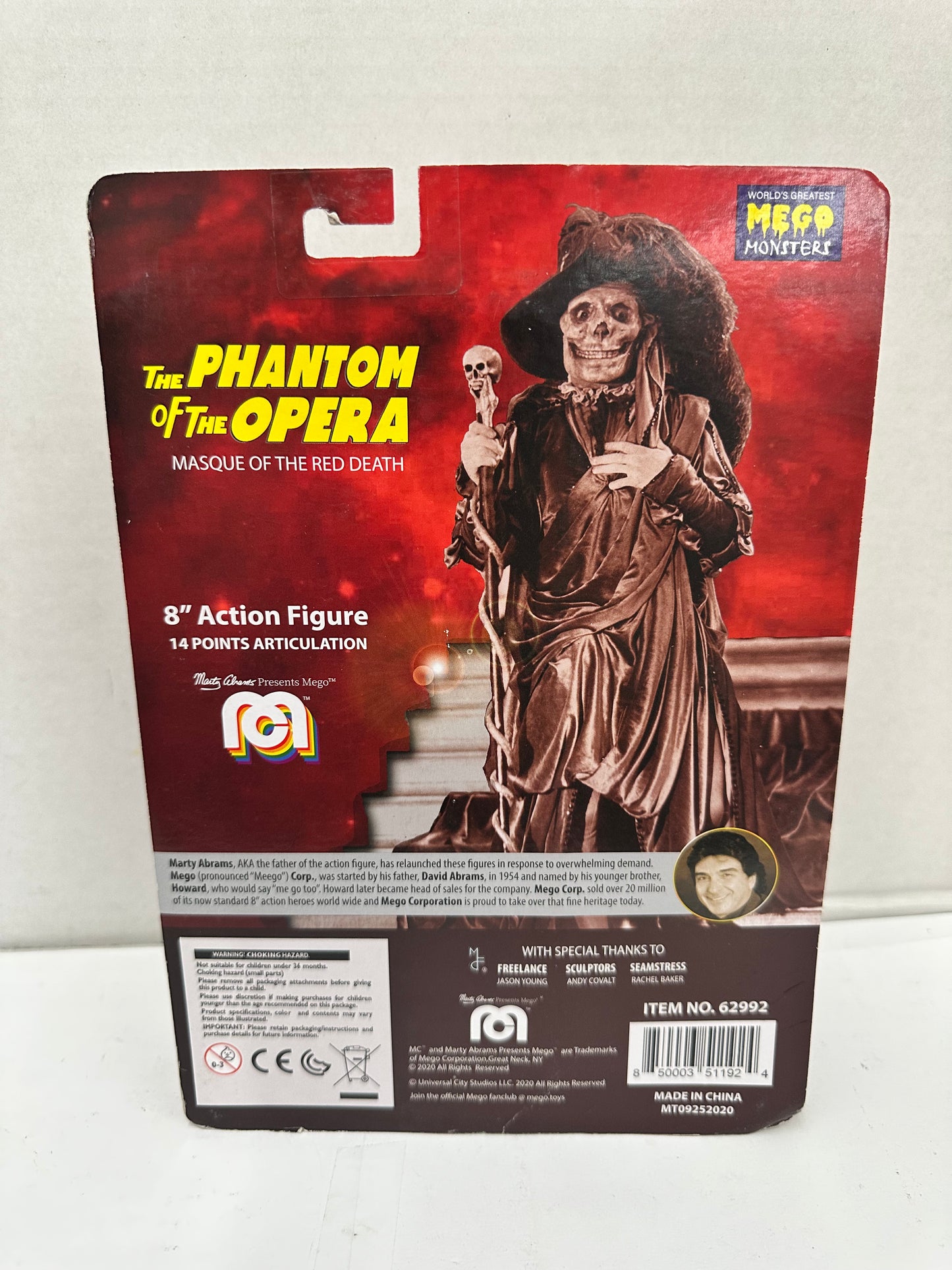 Mego - Phantom of the Opera - Red Death 8" Action Figure Action Figure
