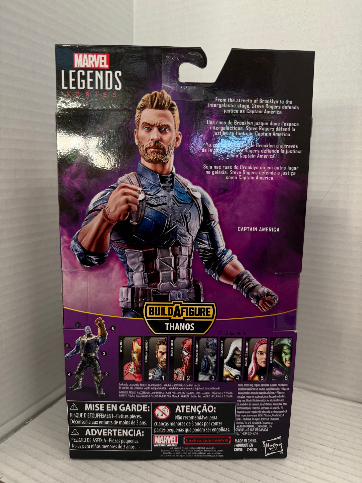 Marvel Legends Avengers Infinity War CAPTAIN AMERICA 6" Figure BAF Thanos
