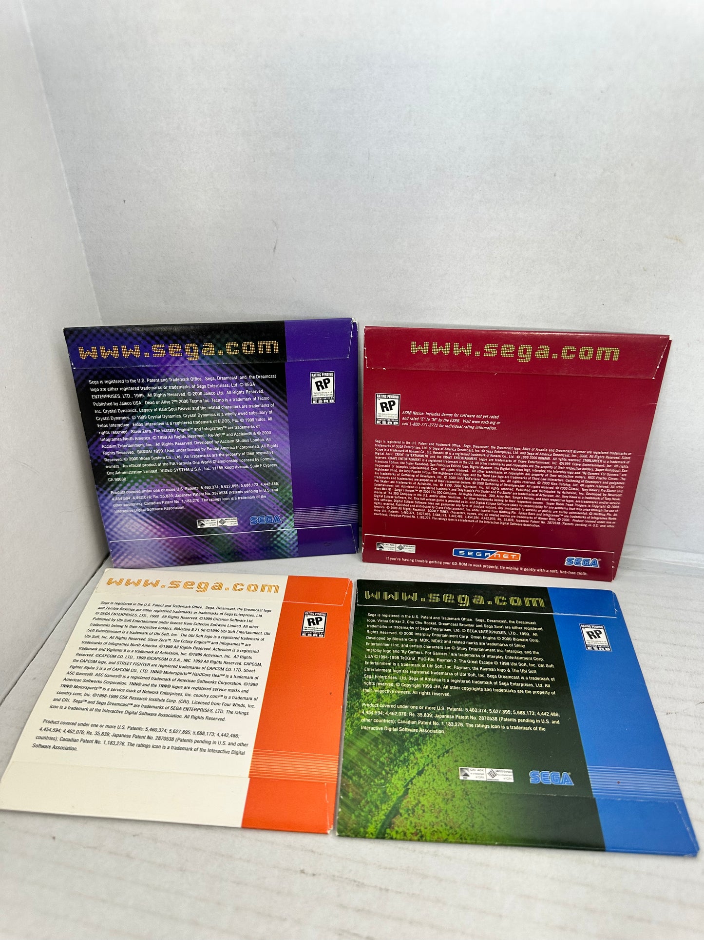 Official Sega Dreamcast Magazine Demo Discs Lot Of 4 Cardboard Sleeve W/ Discs