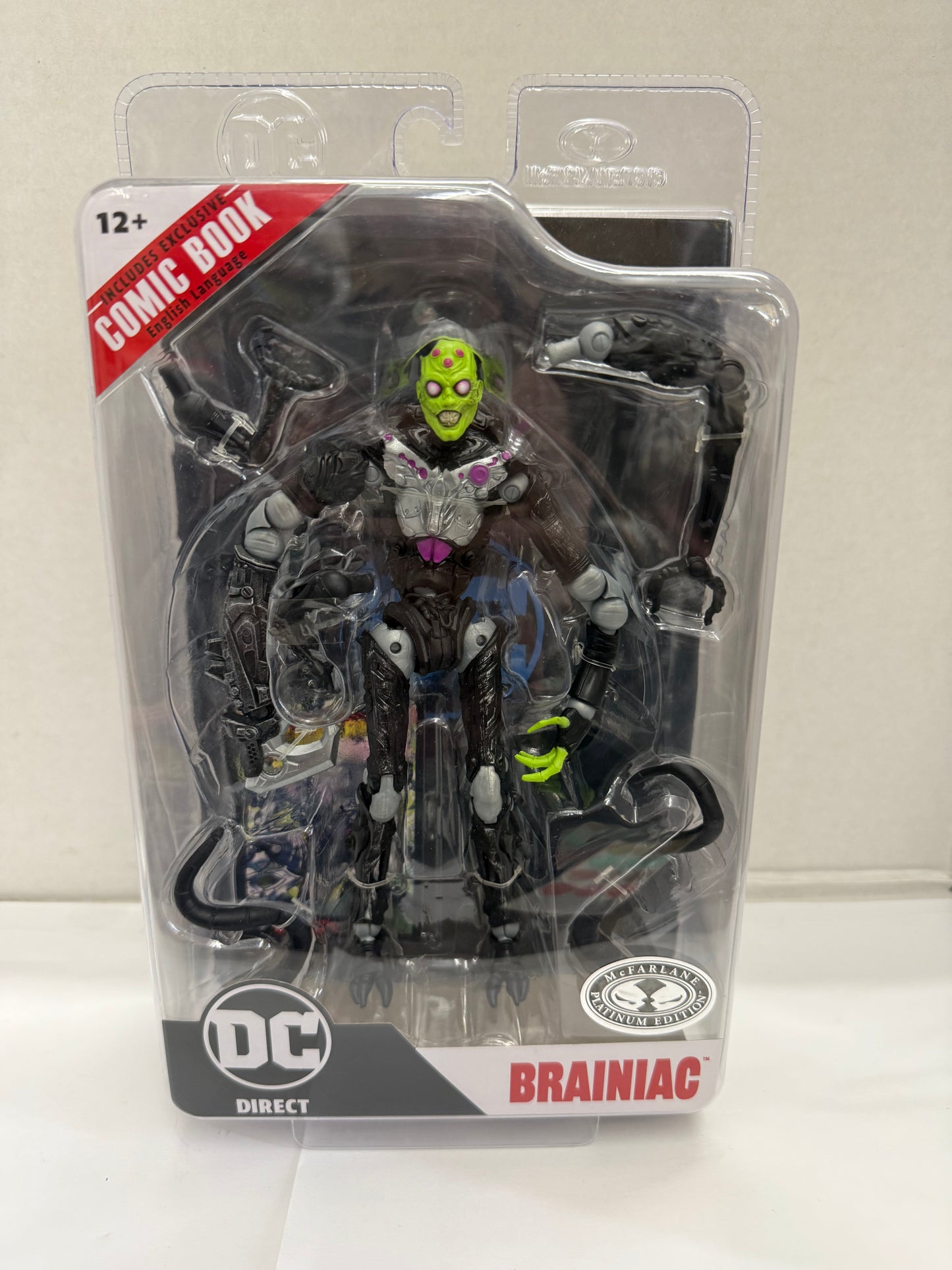 MCFARLANE TOYS DC DIRECT BRAINIAC FIGURE PAGE PUNCHERS