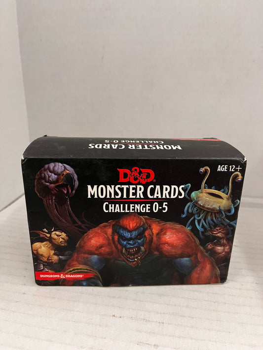Dungeons and Dragons D&D Monster Cards - 179 Cards