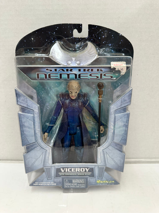 Star Trek Nemesis Viceroy with Staff 7" Action Figure Toy 2002 Art Asylum