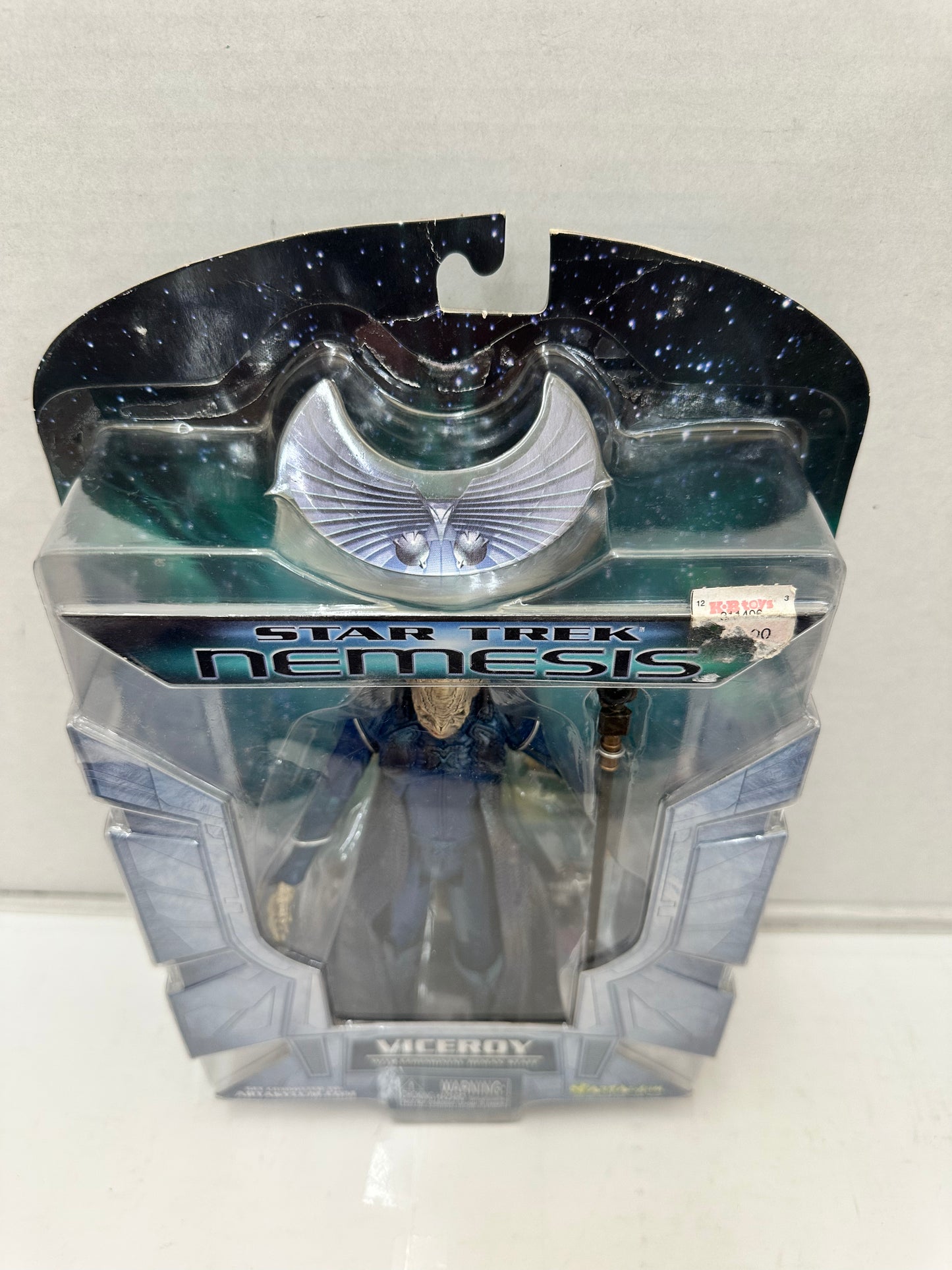 Star Trek Nemesis Viceroy with Staff 7" Action Figure Toy 2002 Art Asylum