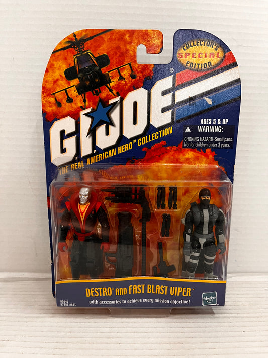 GI JOE ARH DESTRO & FAST BLAST VIPER, Collector's Special Edition 2 Pack, 2001