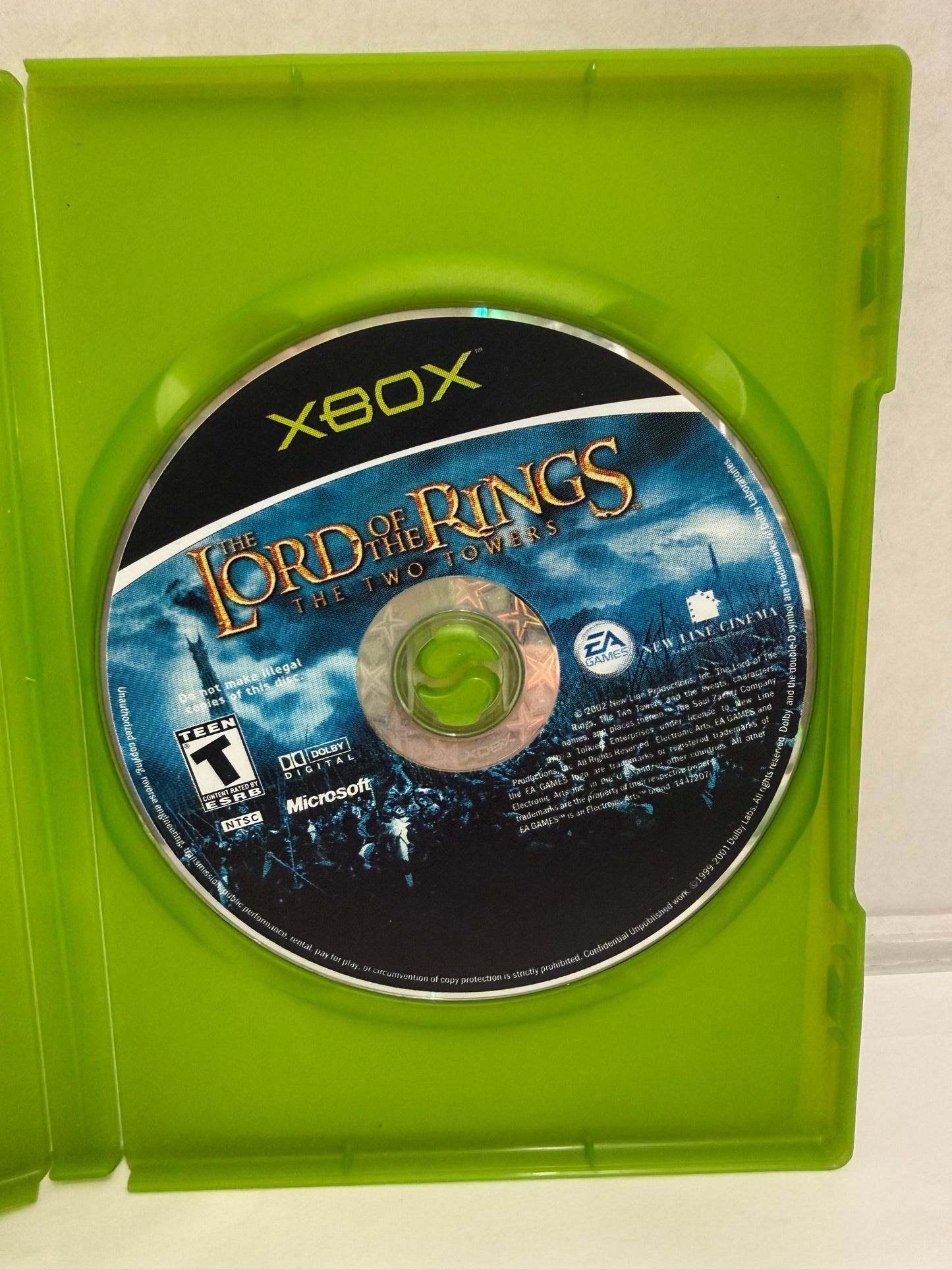 The Lord of the Rings: The Two Towers (Original Xbox) Black Label CIB & TESTED