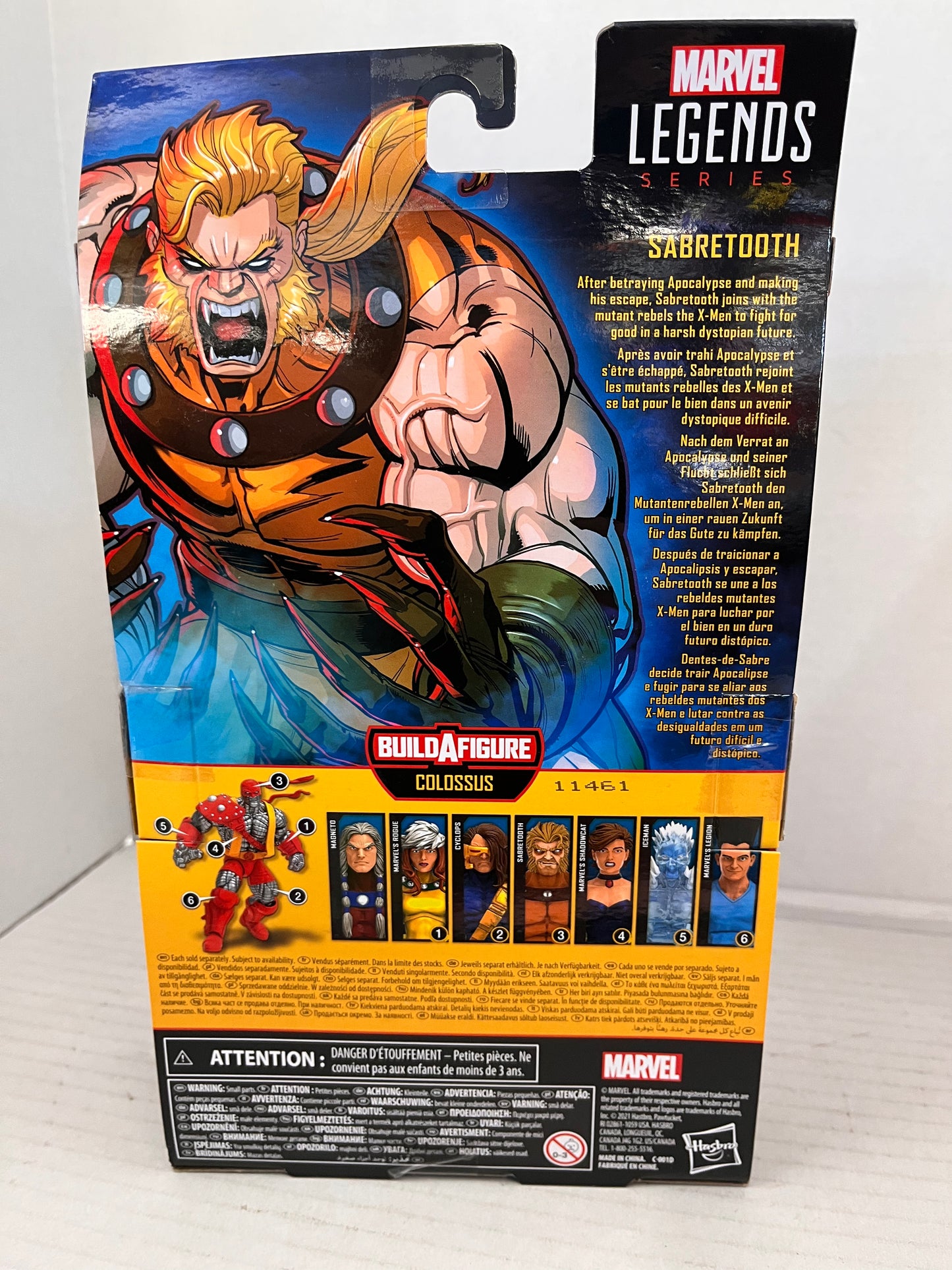 Hasbro Marvel Legends Sabretooth 6'' Figure
